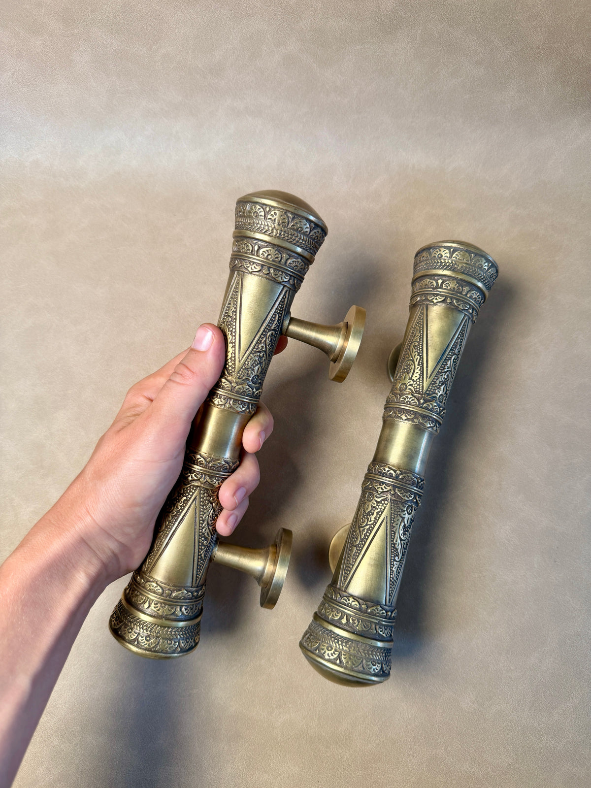 Oriental Vintage Brass Pull Handle
