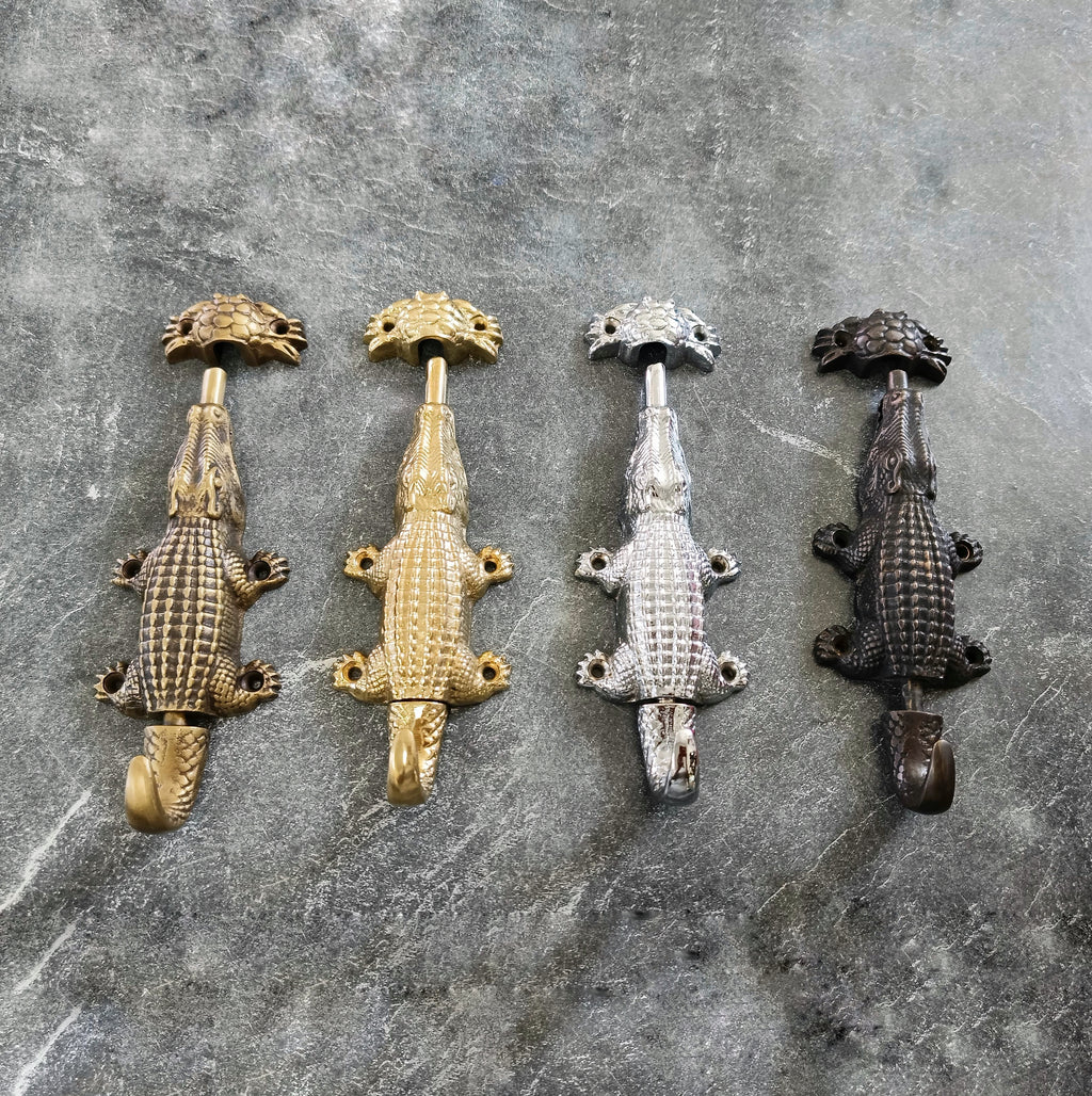 Brass Crocodile Door Latch Lock