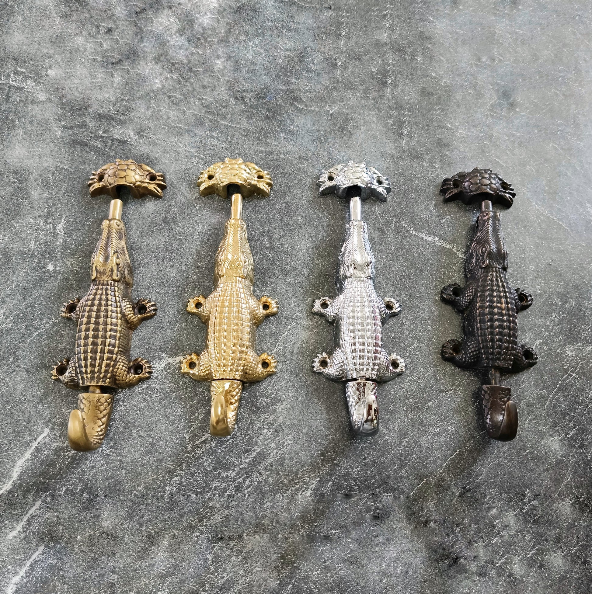 Brass Crocodile Door Latch Lock