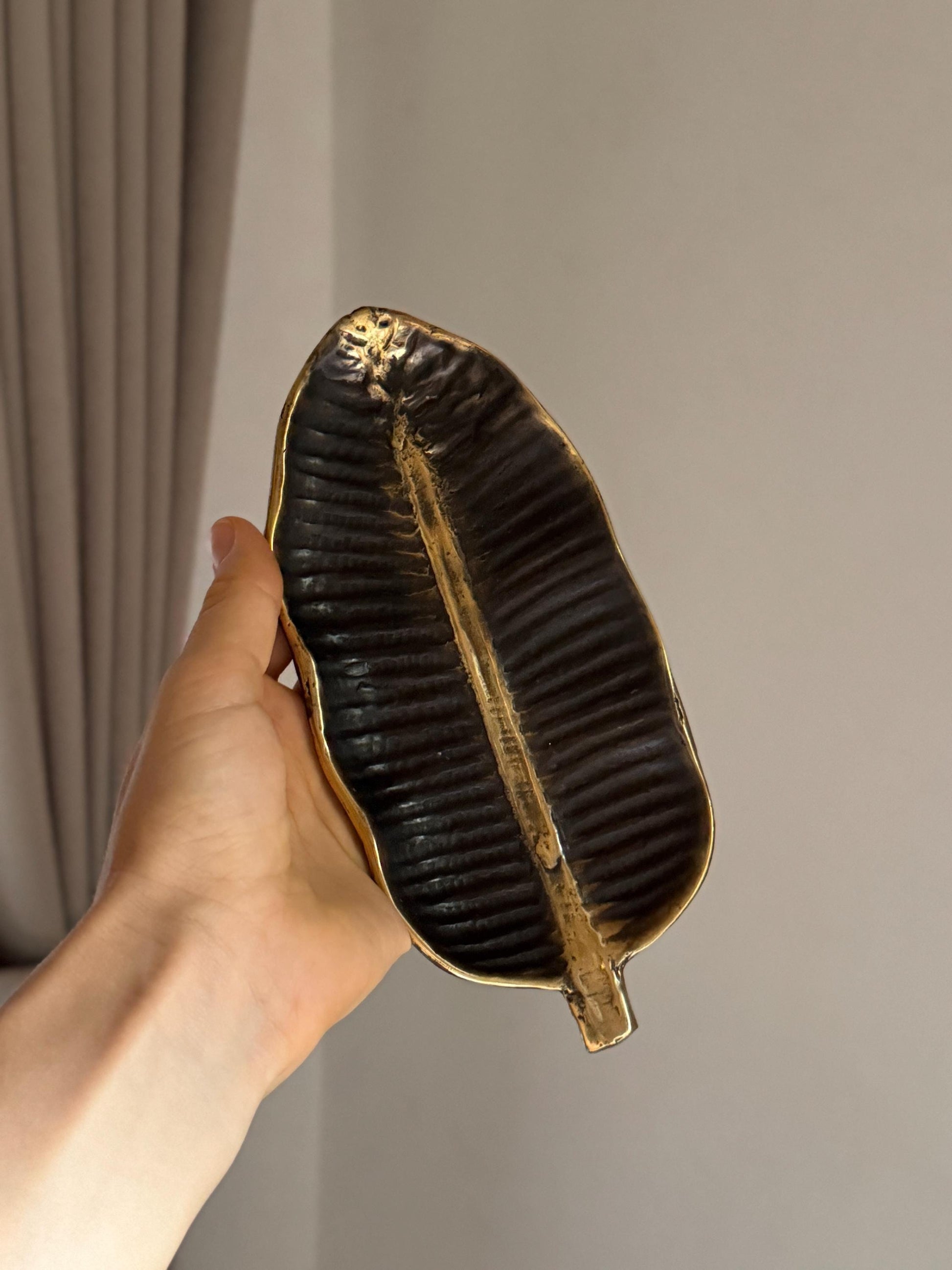 Gold Leaf Trinket Dish