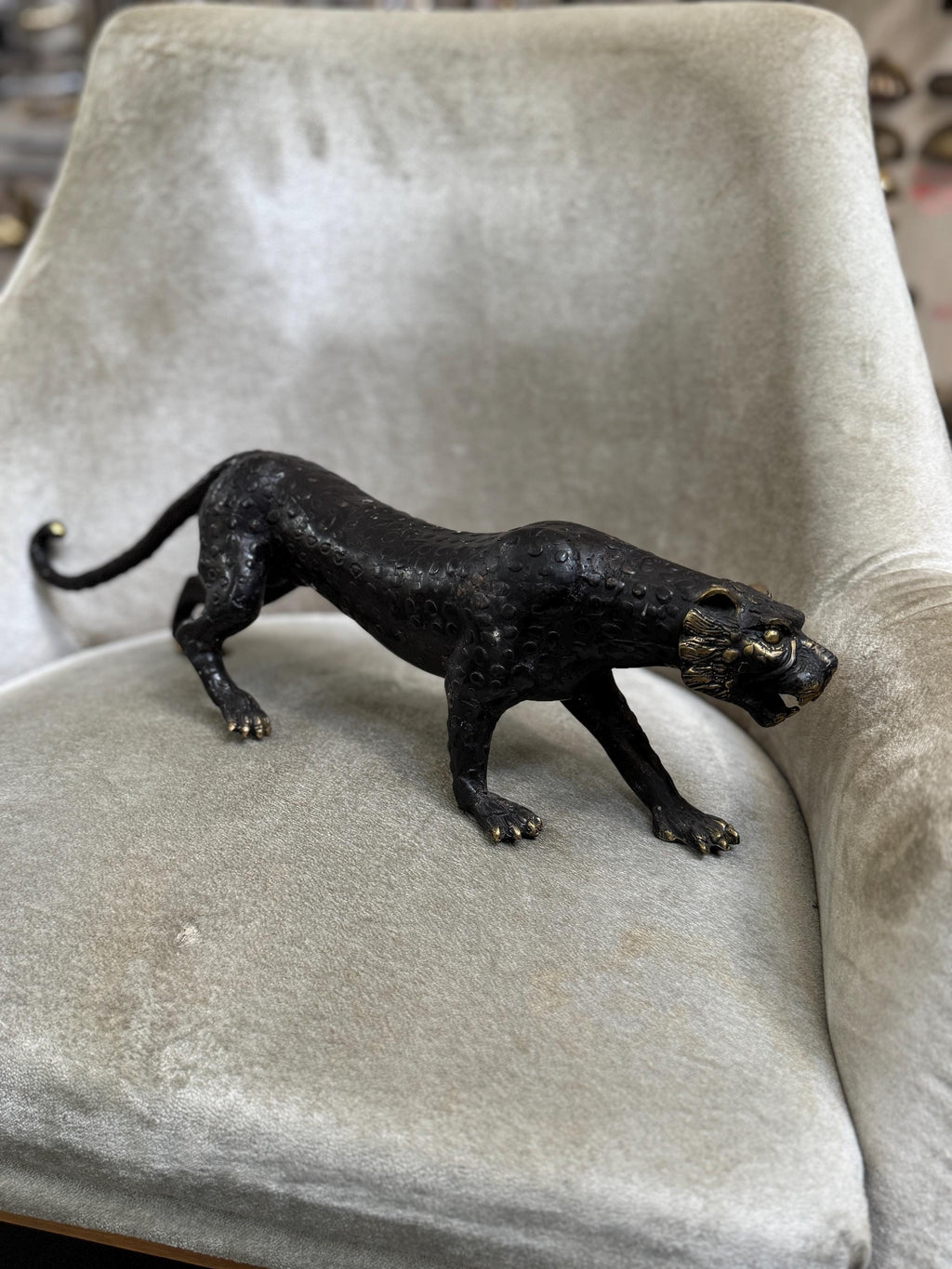 Brass Leopard Figurine