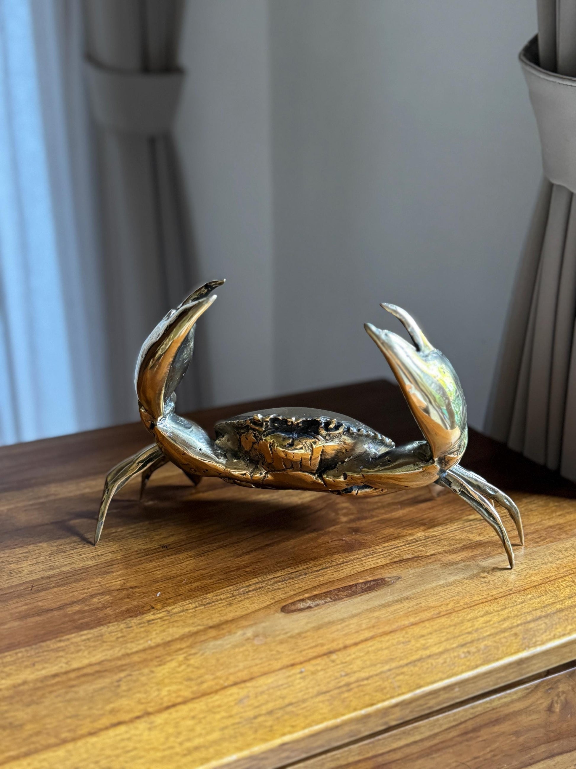 Brass Crab Figurine