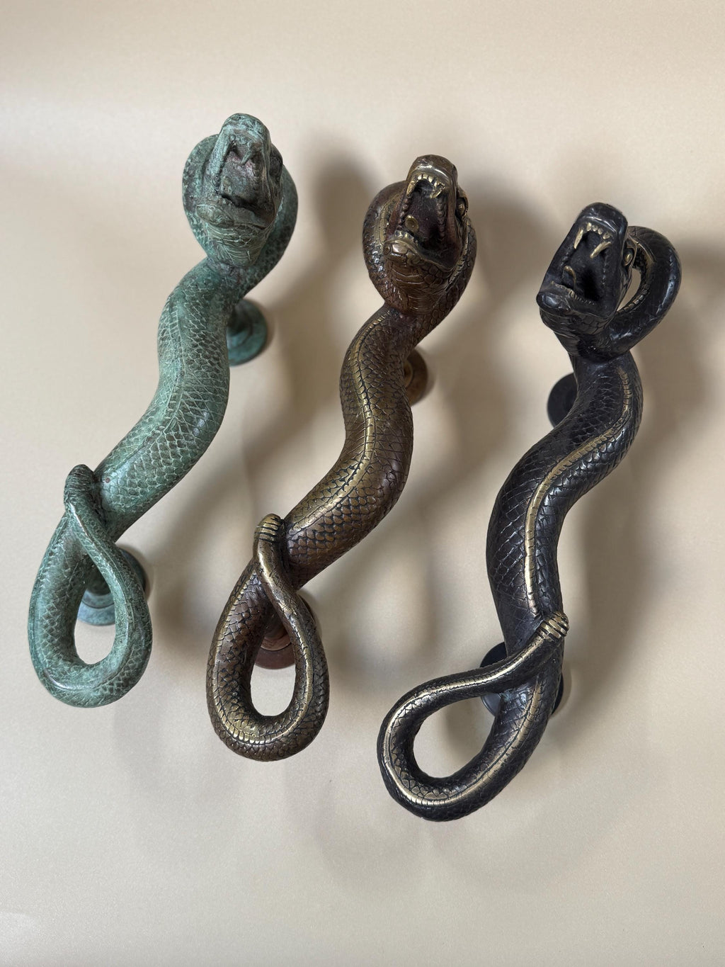 Brass Snake Door Handle