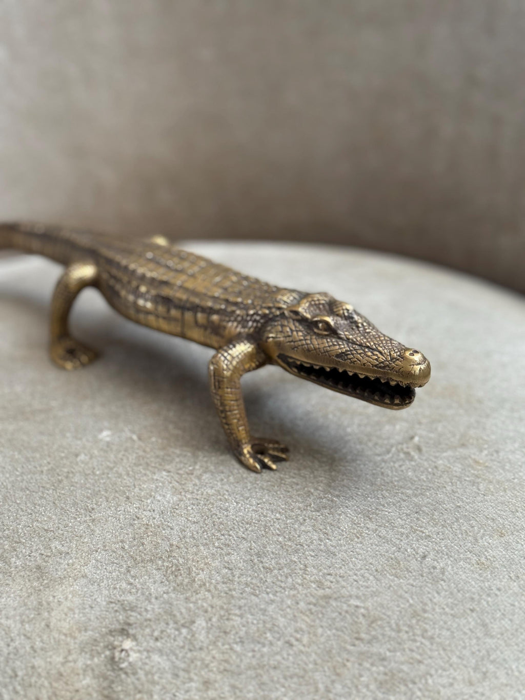 Brass Alligator Door Handle