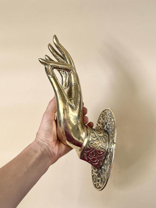 Bali Balinese Brass Mudra Hand Door – Vintage Decor
