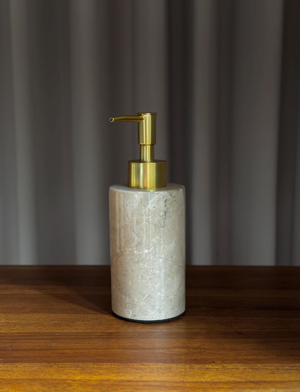 Marble Soap Dispenser with Gold Pump