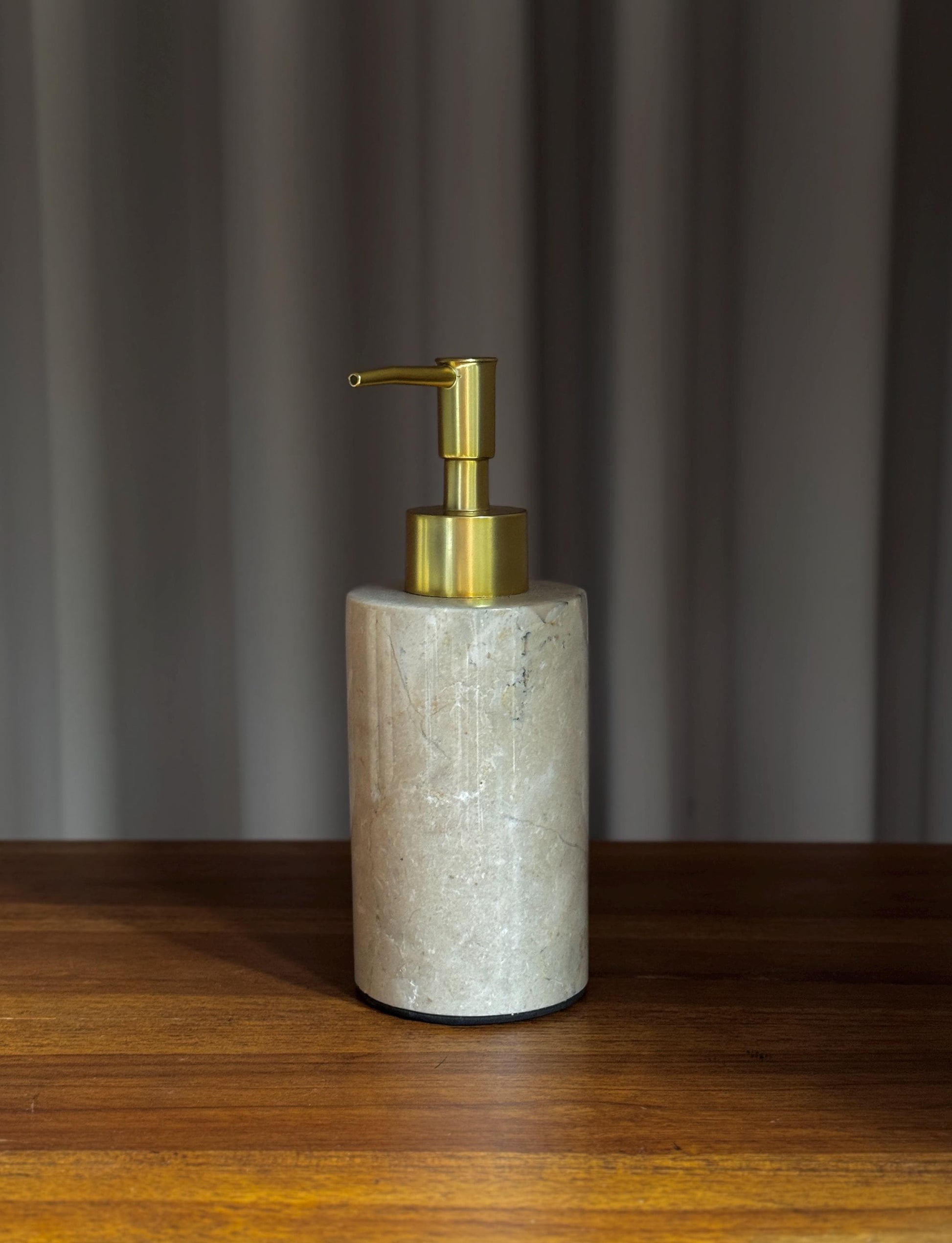 Marble Soap Dispenser with Gold Pump