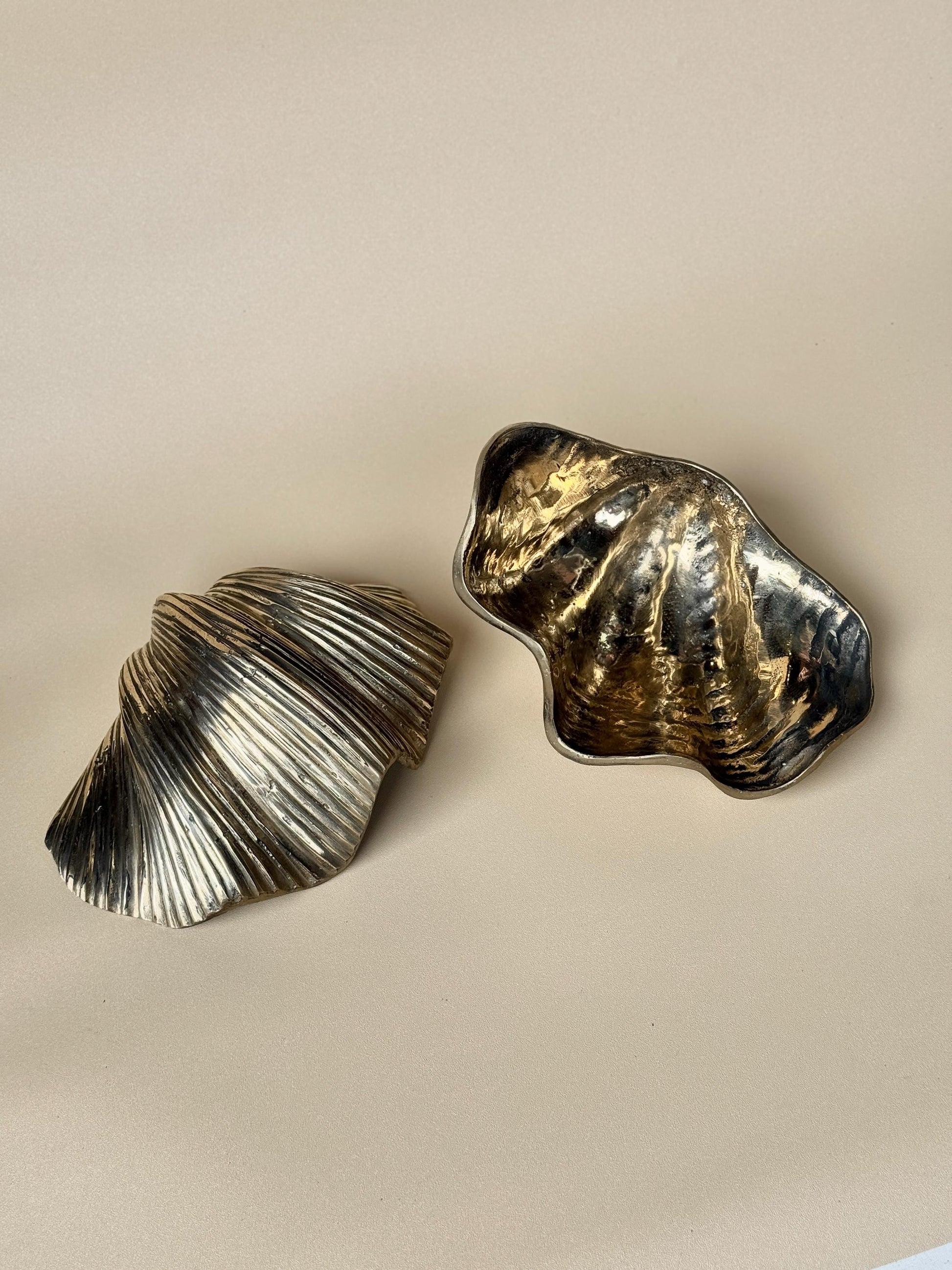 Brass Clam Shell Jewelry Dish