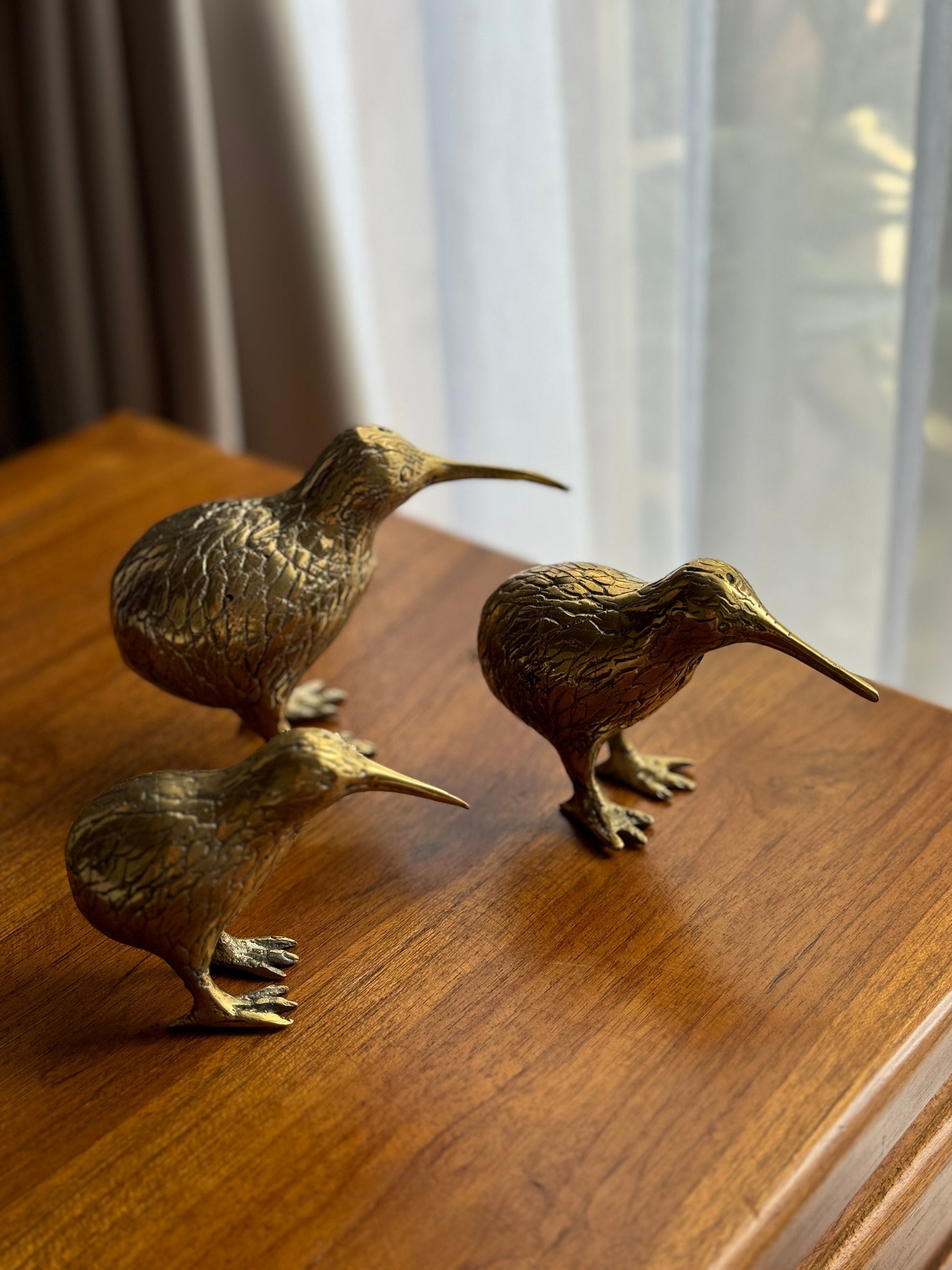 Bali Small brass kiwi bird statue – Vintage Decor