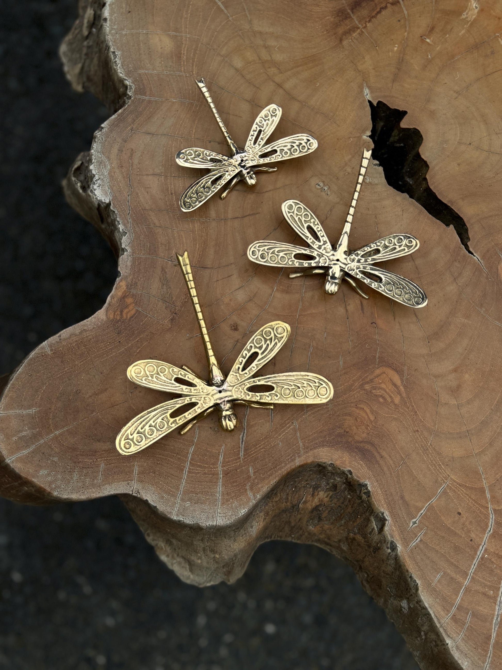 Brass Handcrafted Dragonfly Incense Stick Holder