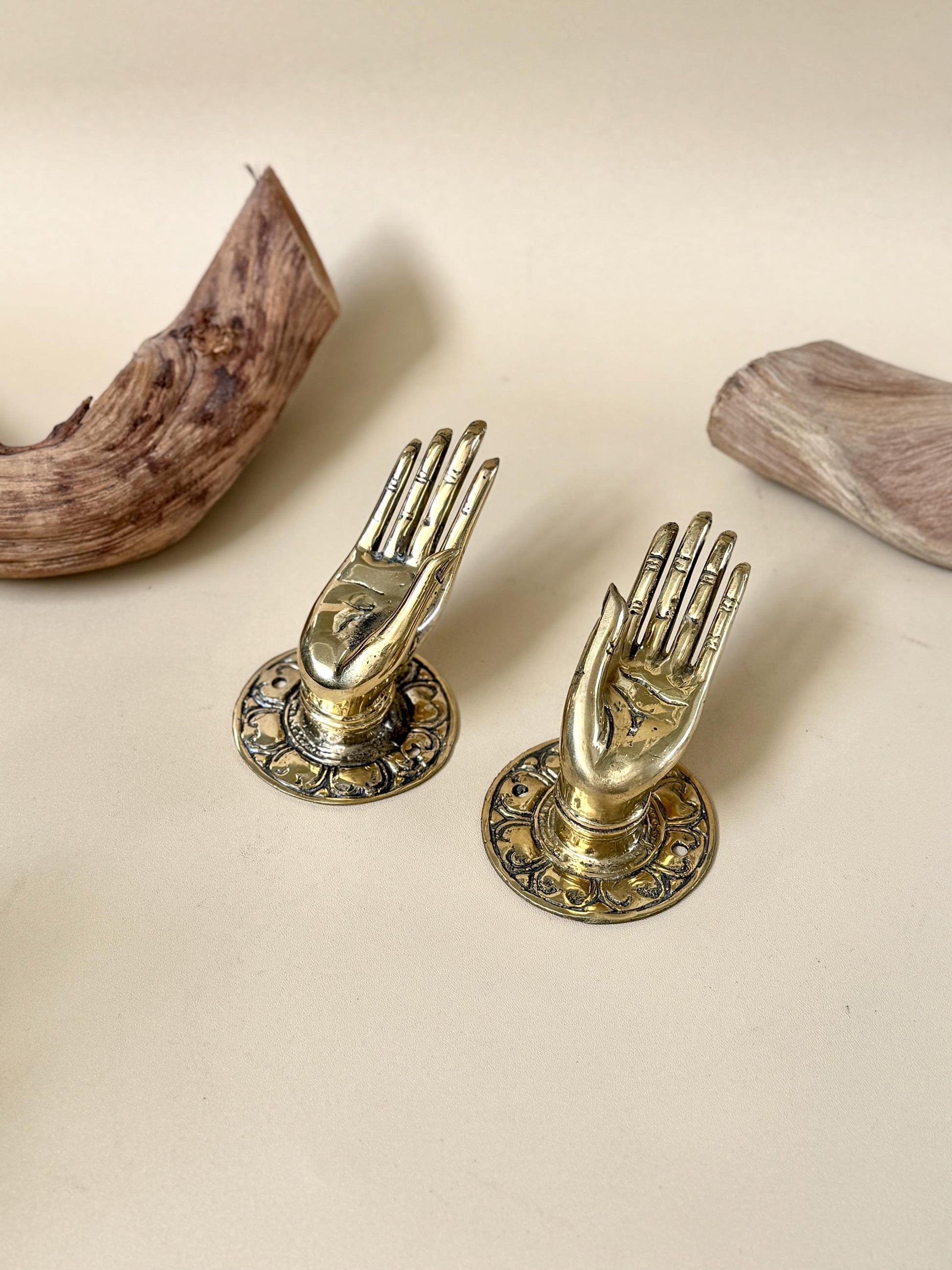 Brass Mudra Hand Hook