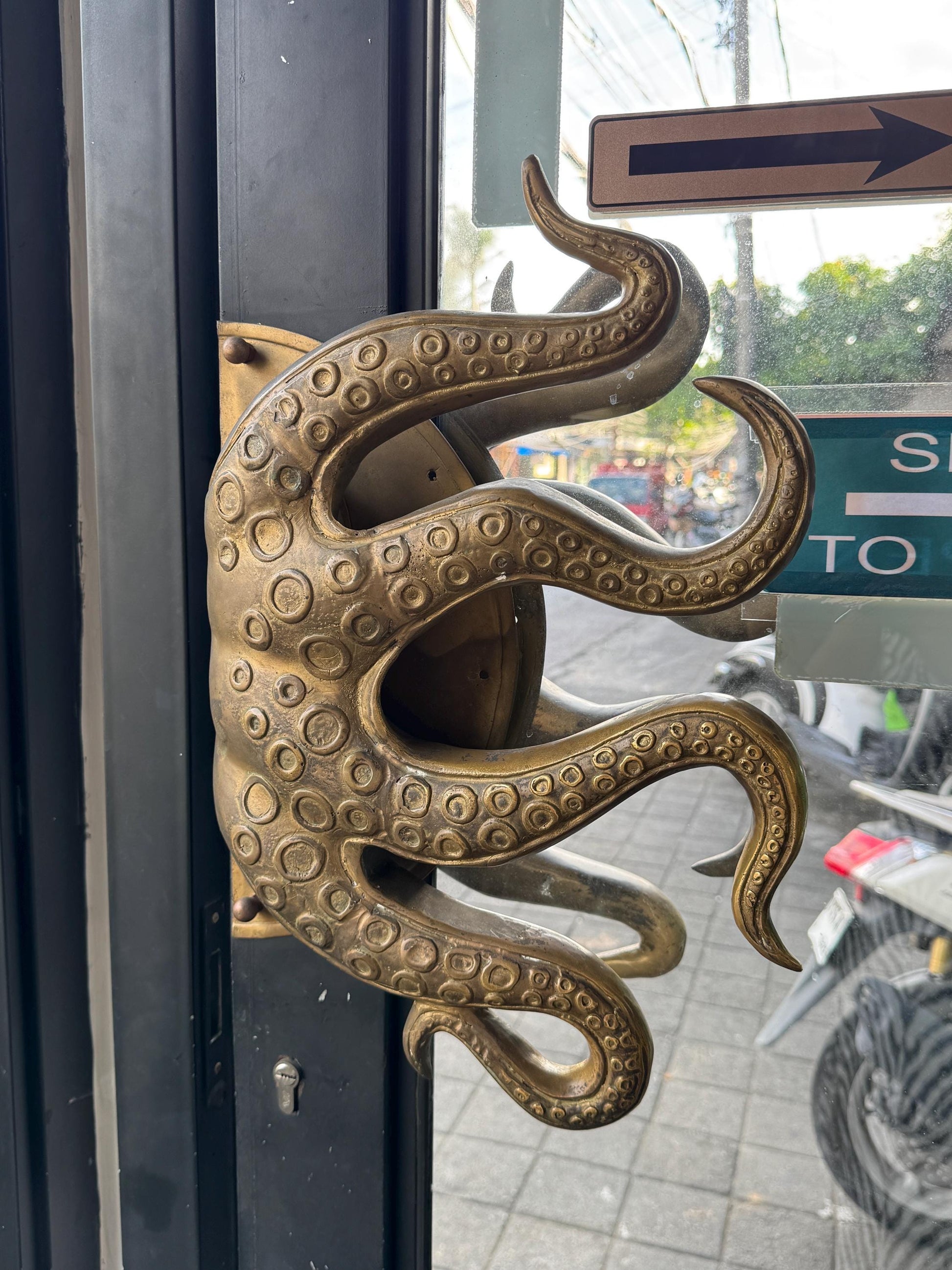 Whimsical Octopus Tentacle Door Handle
