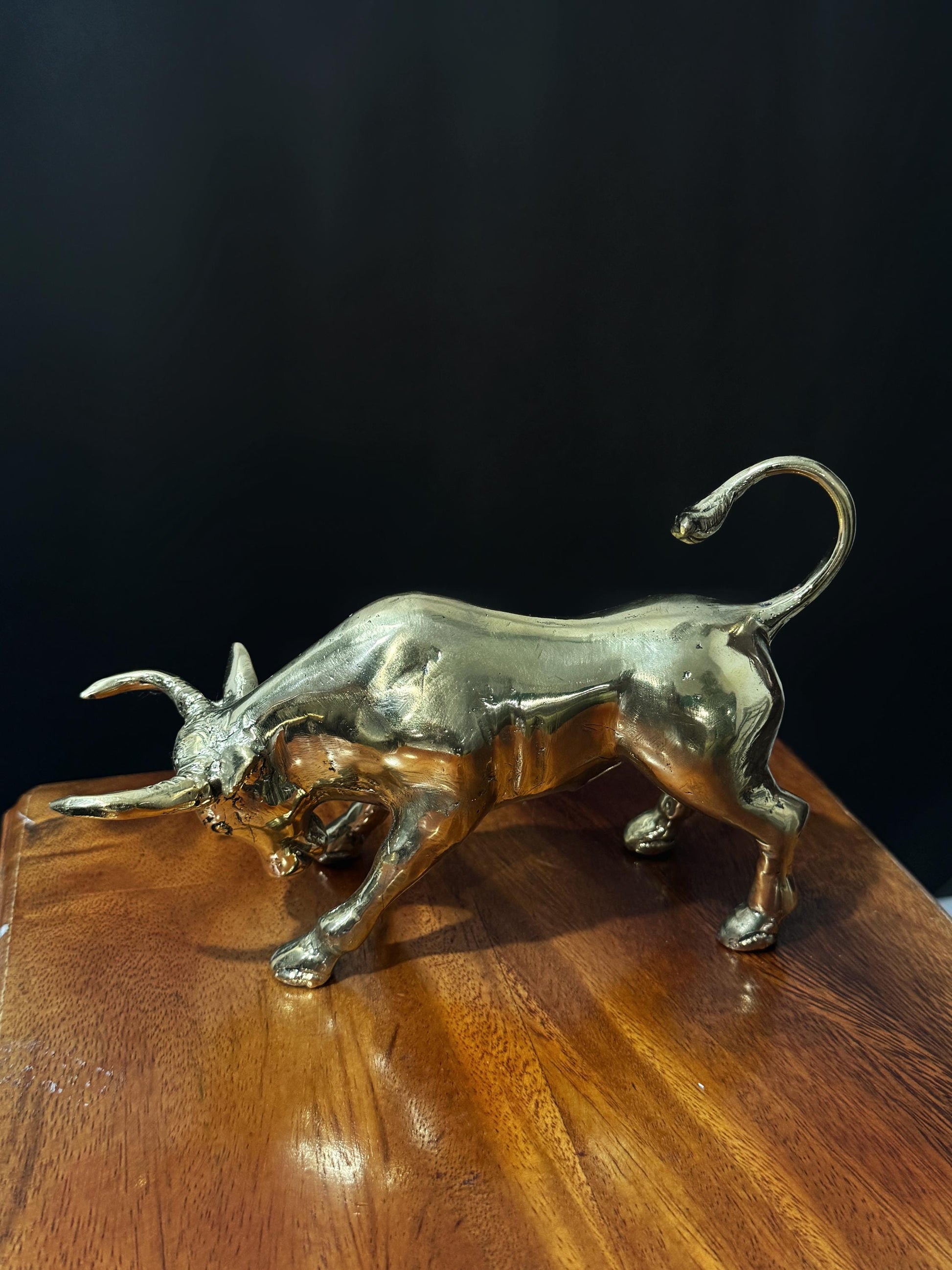 Golden Bull Sculpture