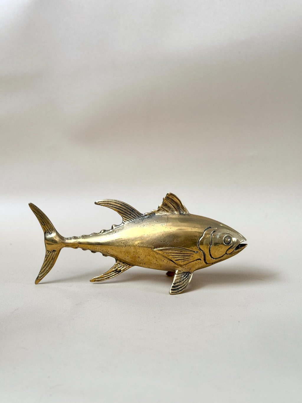 Gold Brass Fish Statue