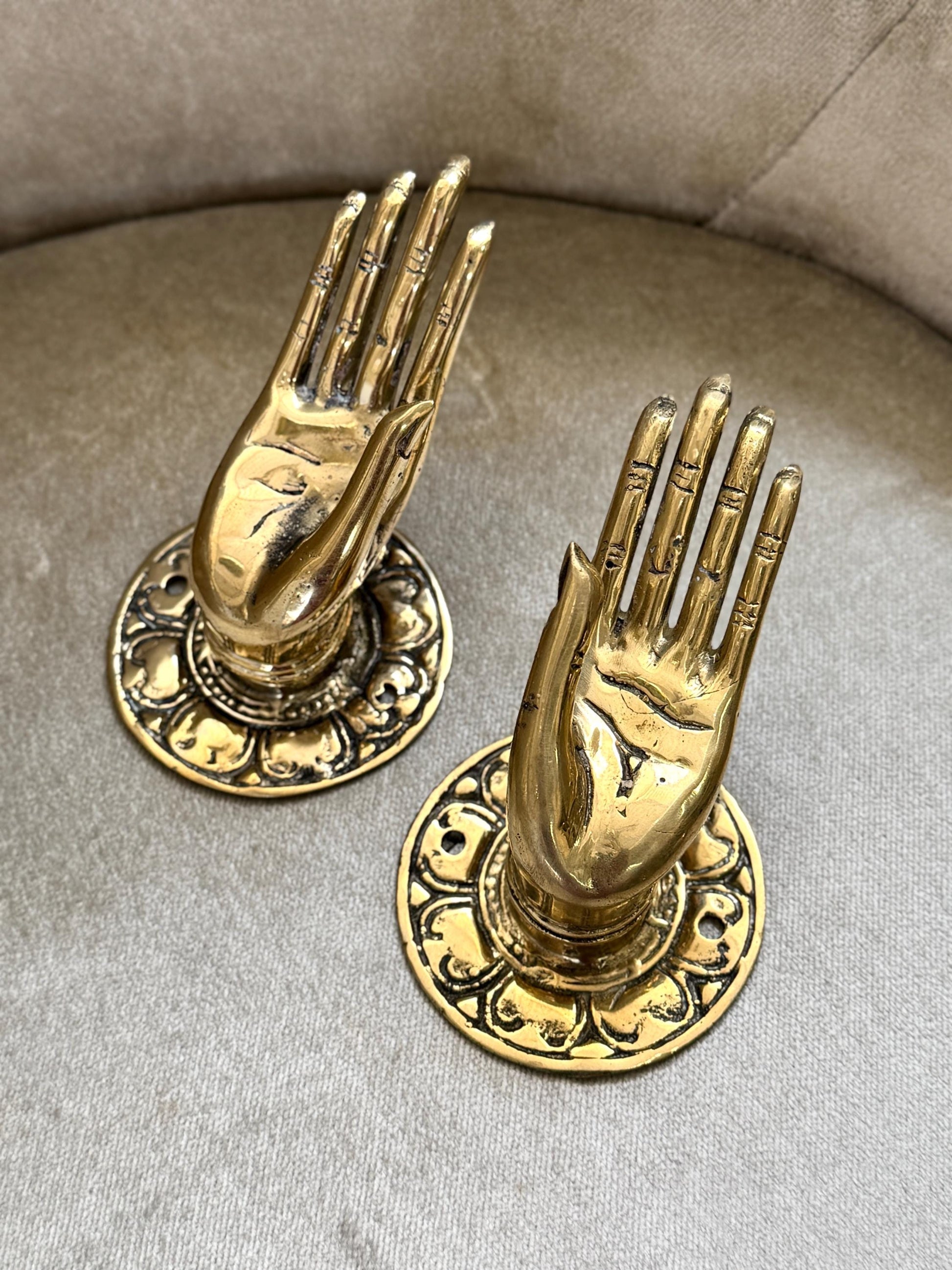 Brass Mudra Hand Hook