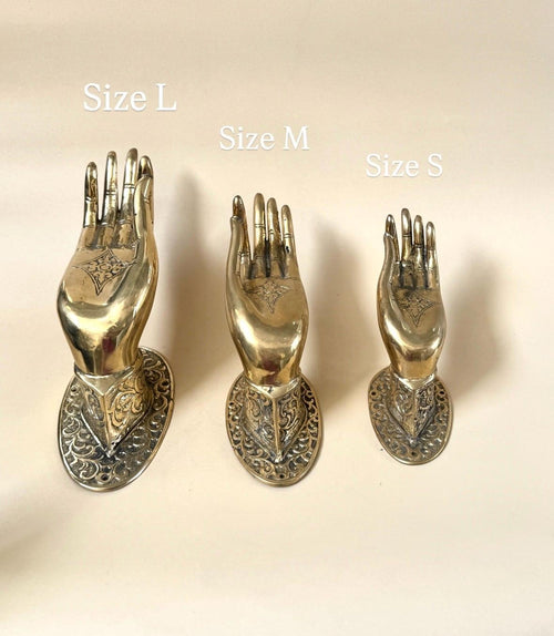 Bali Balinese Brass Mudra Hand Door – Vintage Decor