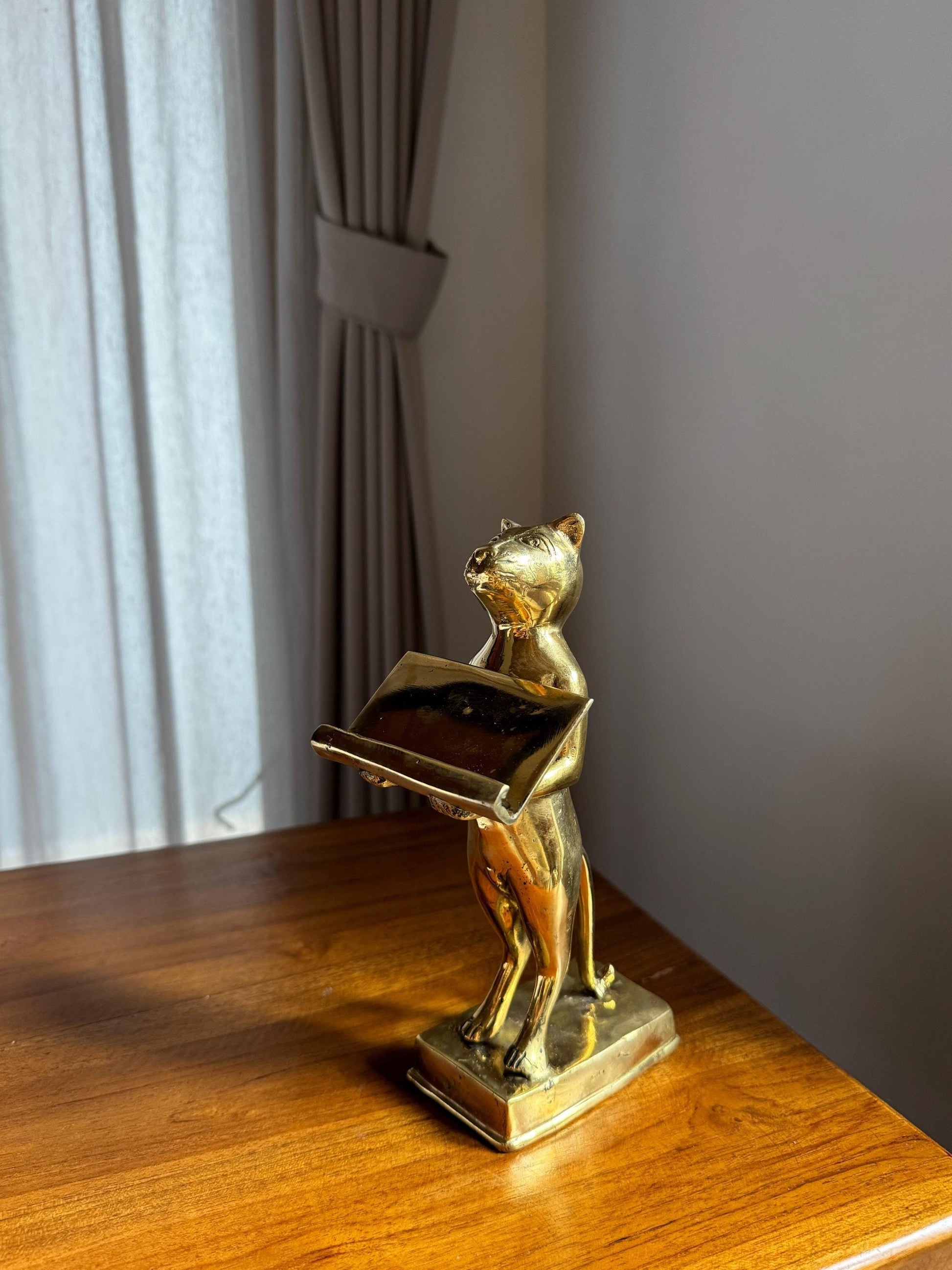 Brass Cat Cardholder