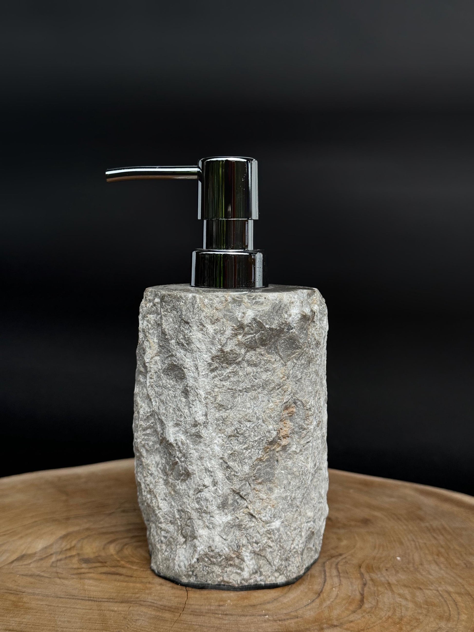 Beige Natural Stone Soap Dispenser