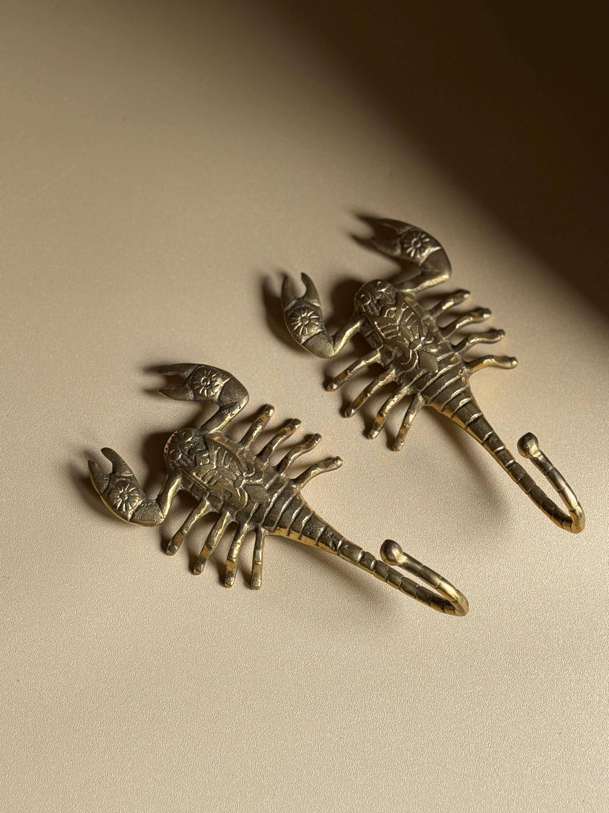 Handcrafted Brass Scorpion Hook