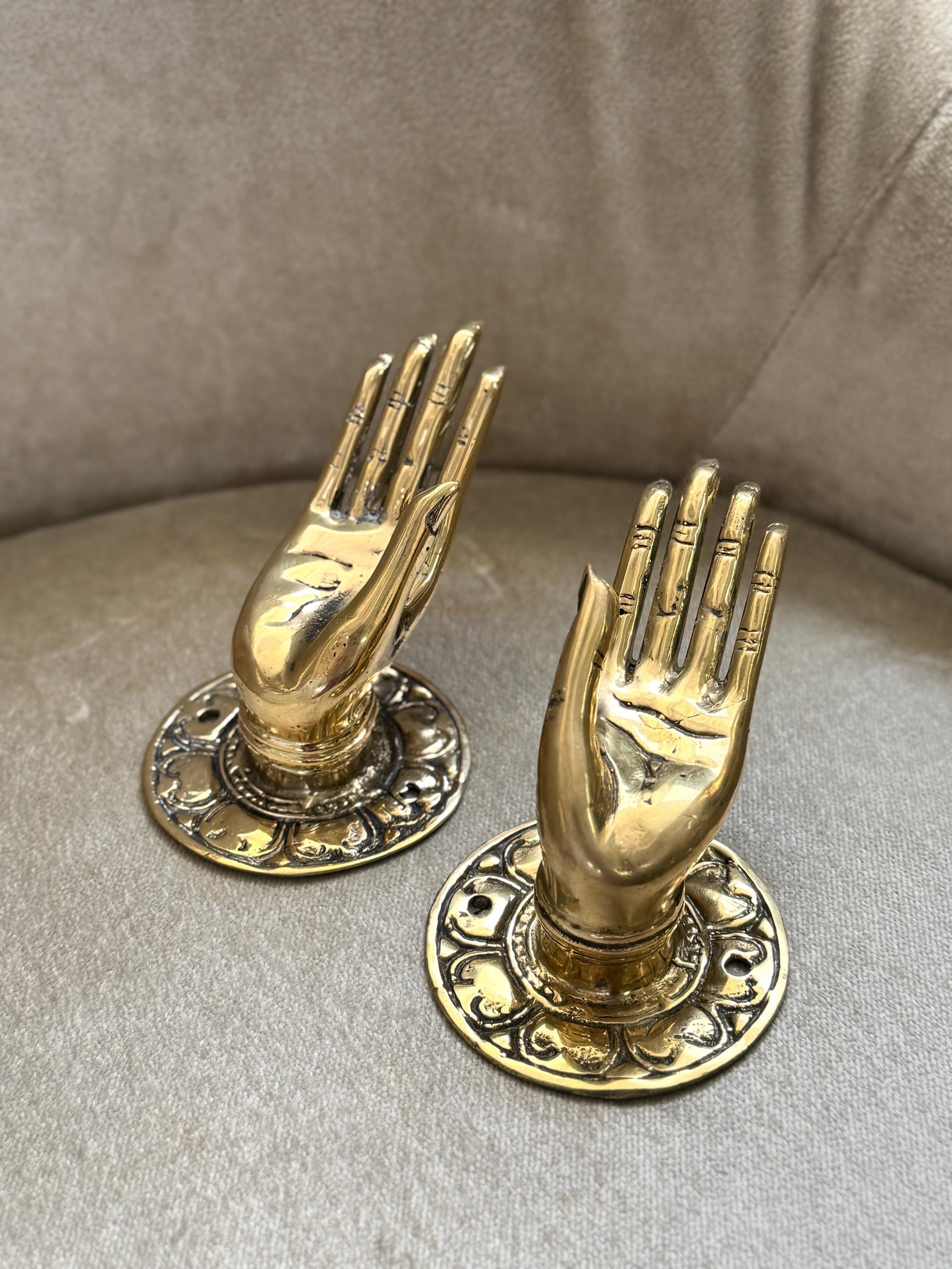 Brass Mudra Hand Hook