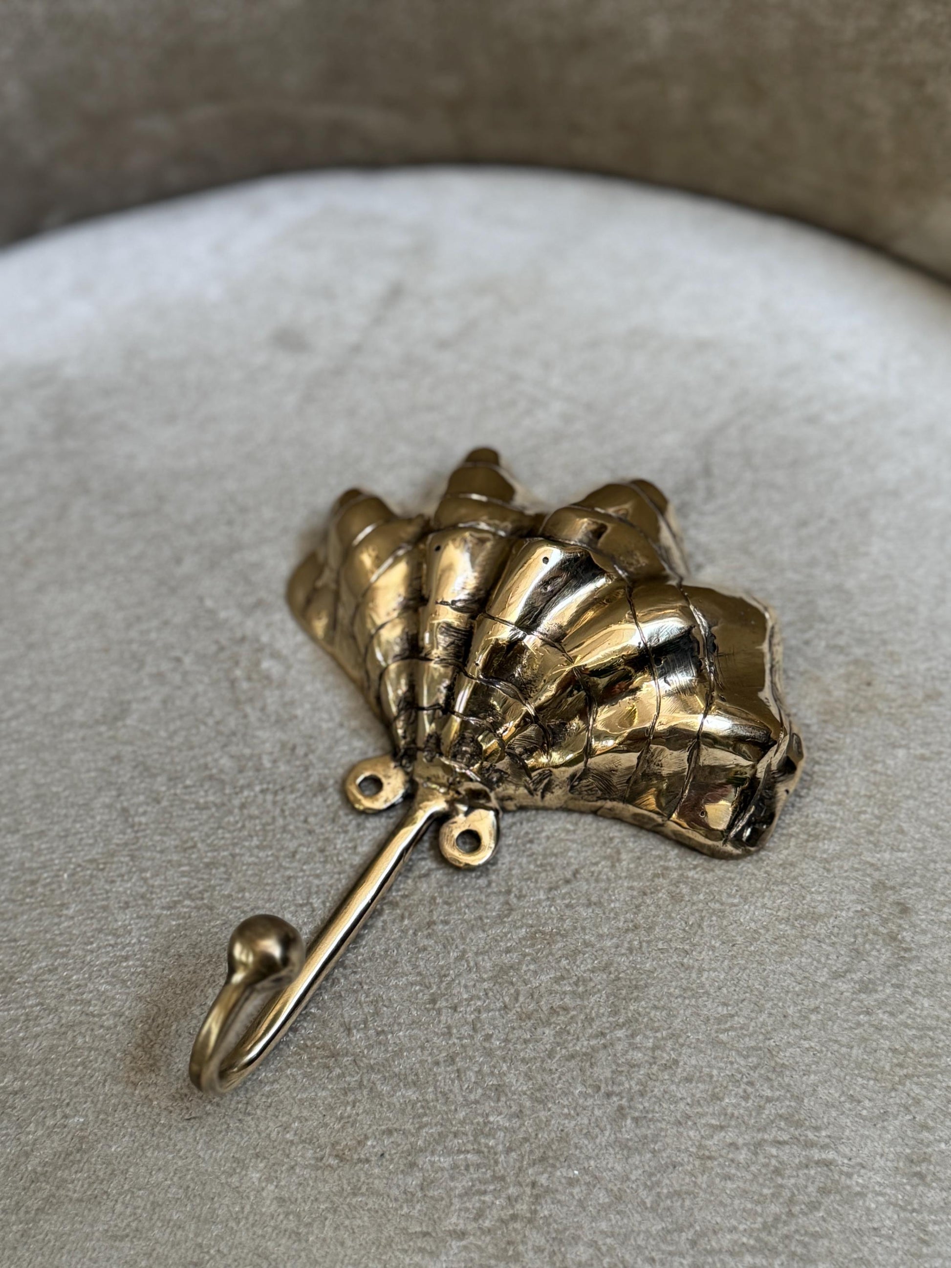 Brass Seashell Hook