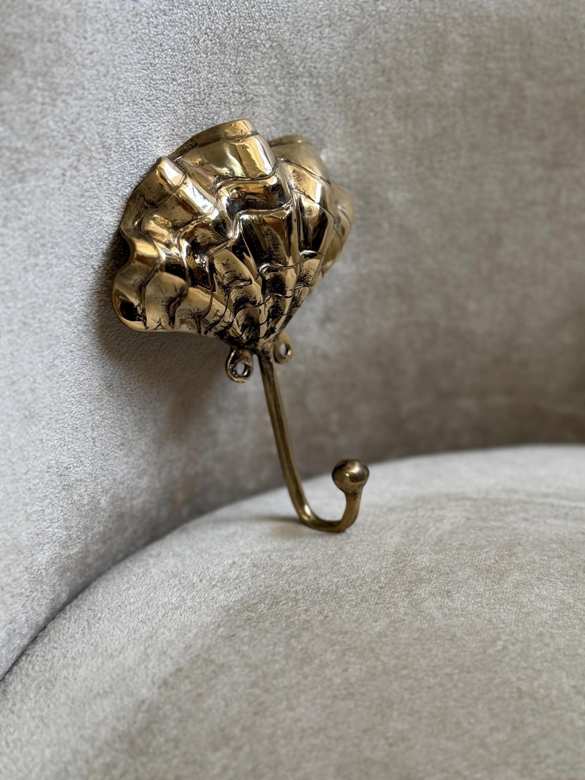 Brass Seashell Hook