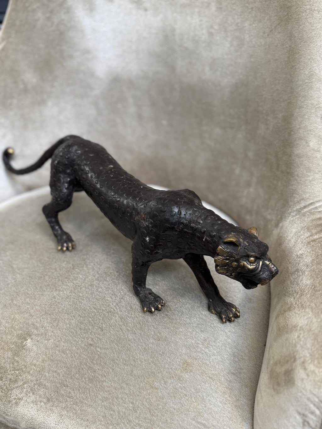 Brass Leopard Figurine