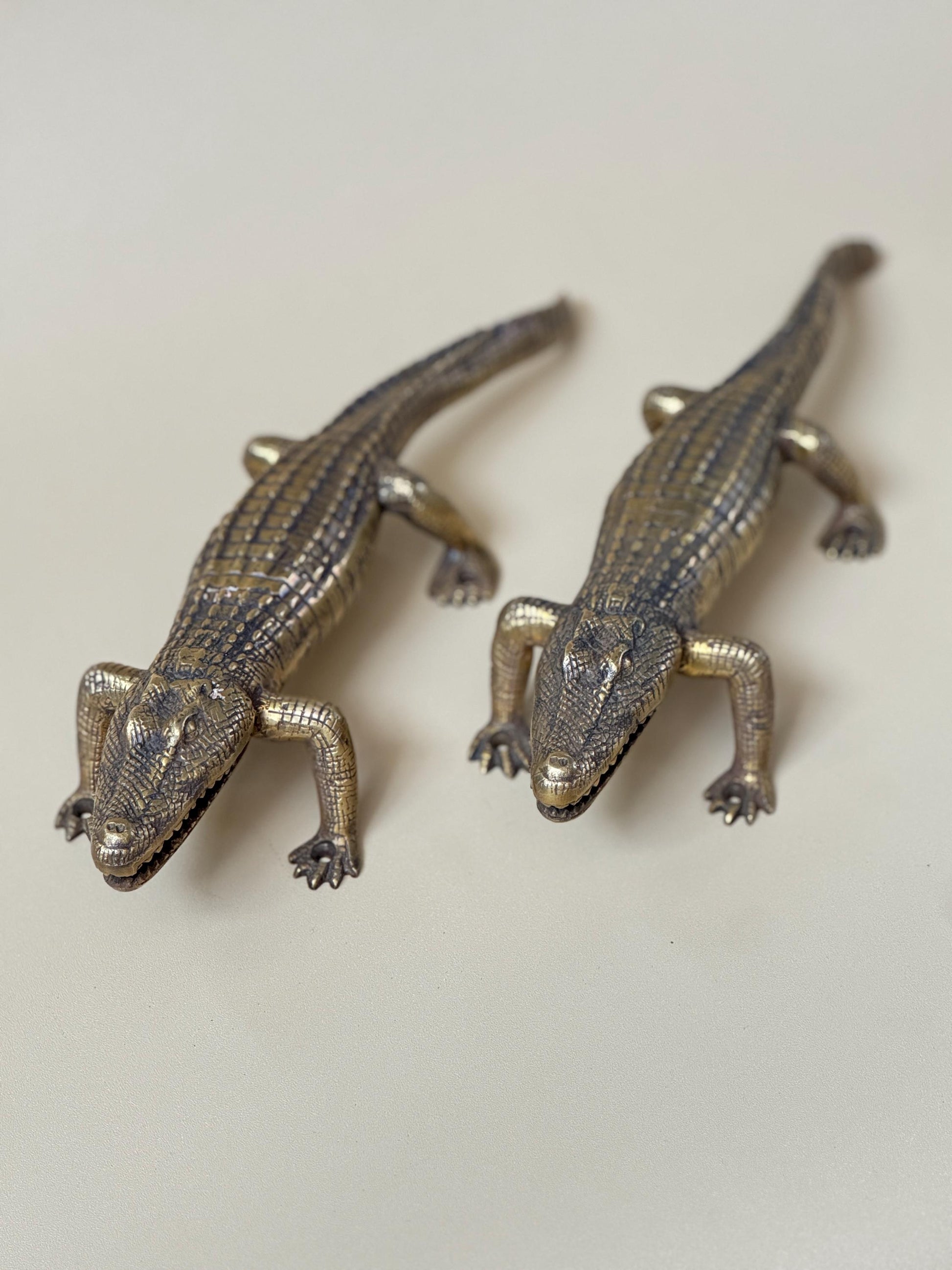 Brass Alligator Door Handle