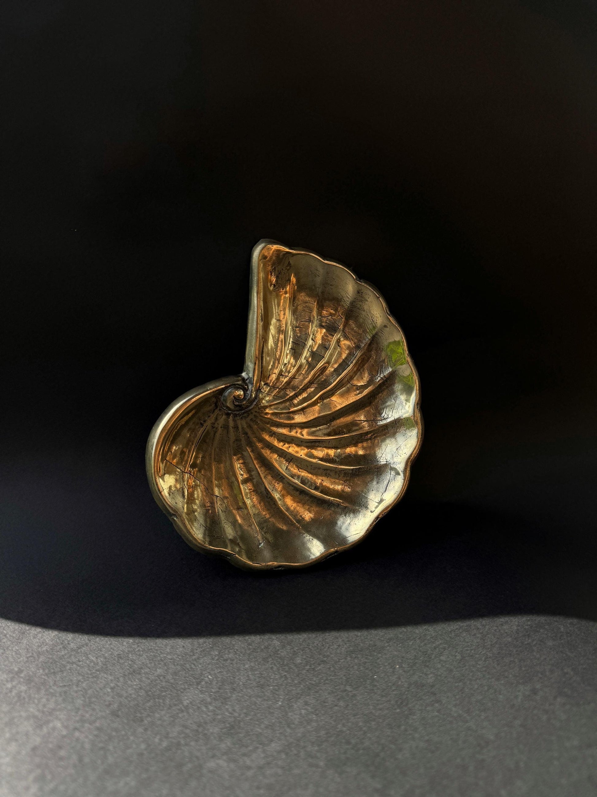 Brass Seashell Stand
