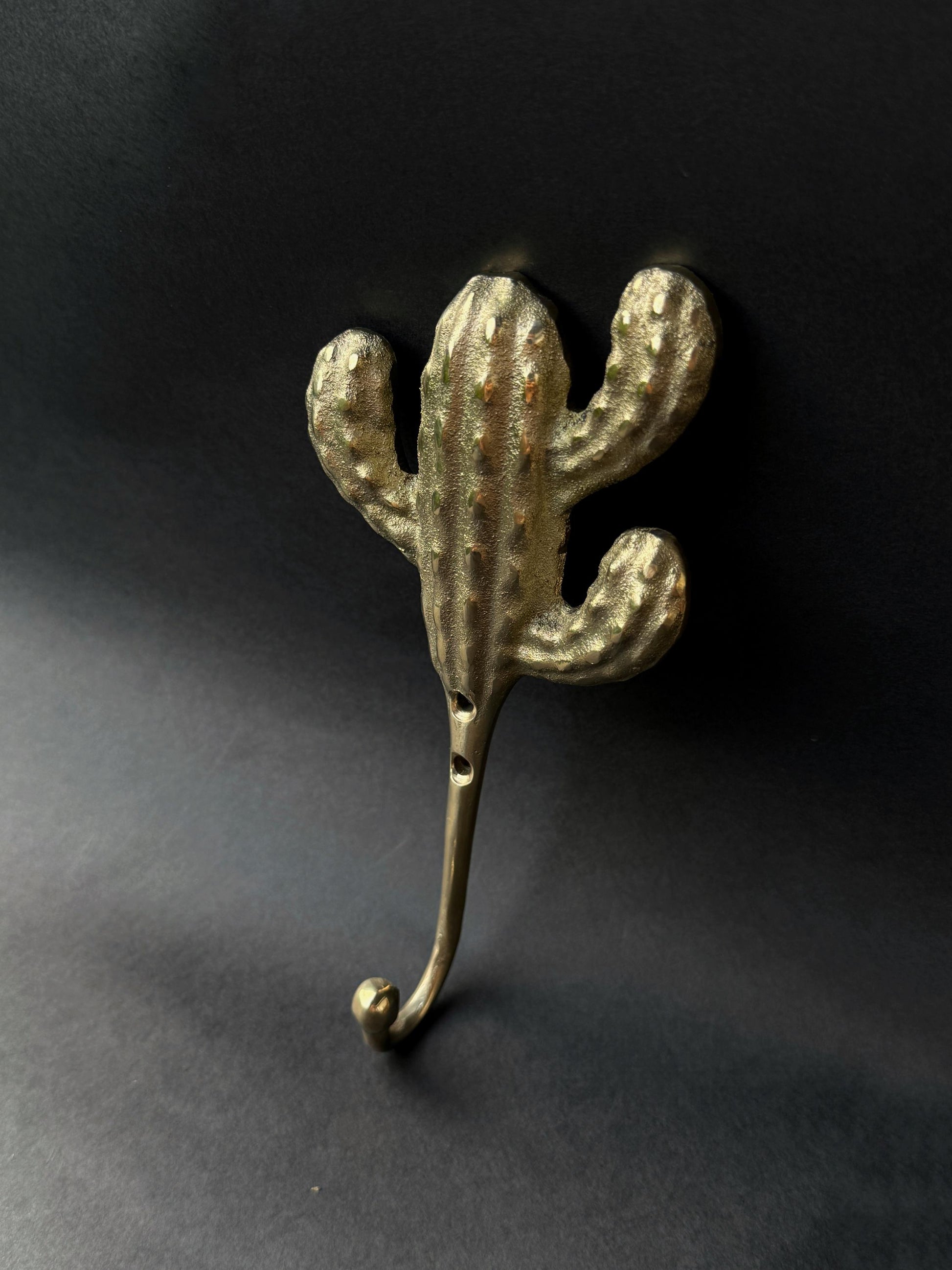 Brass Cactus Wall Hook
