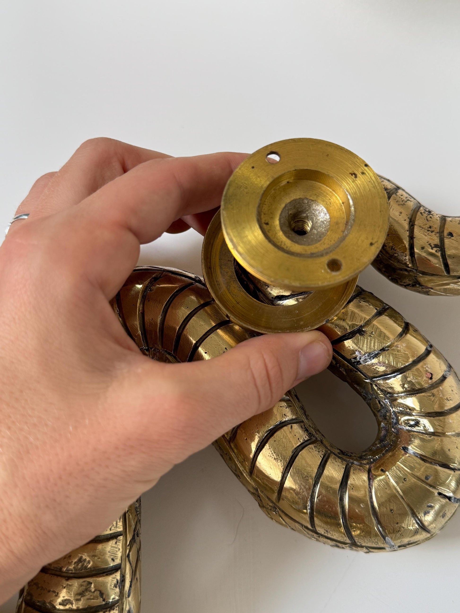 Brass Snake Door Handle