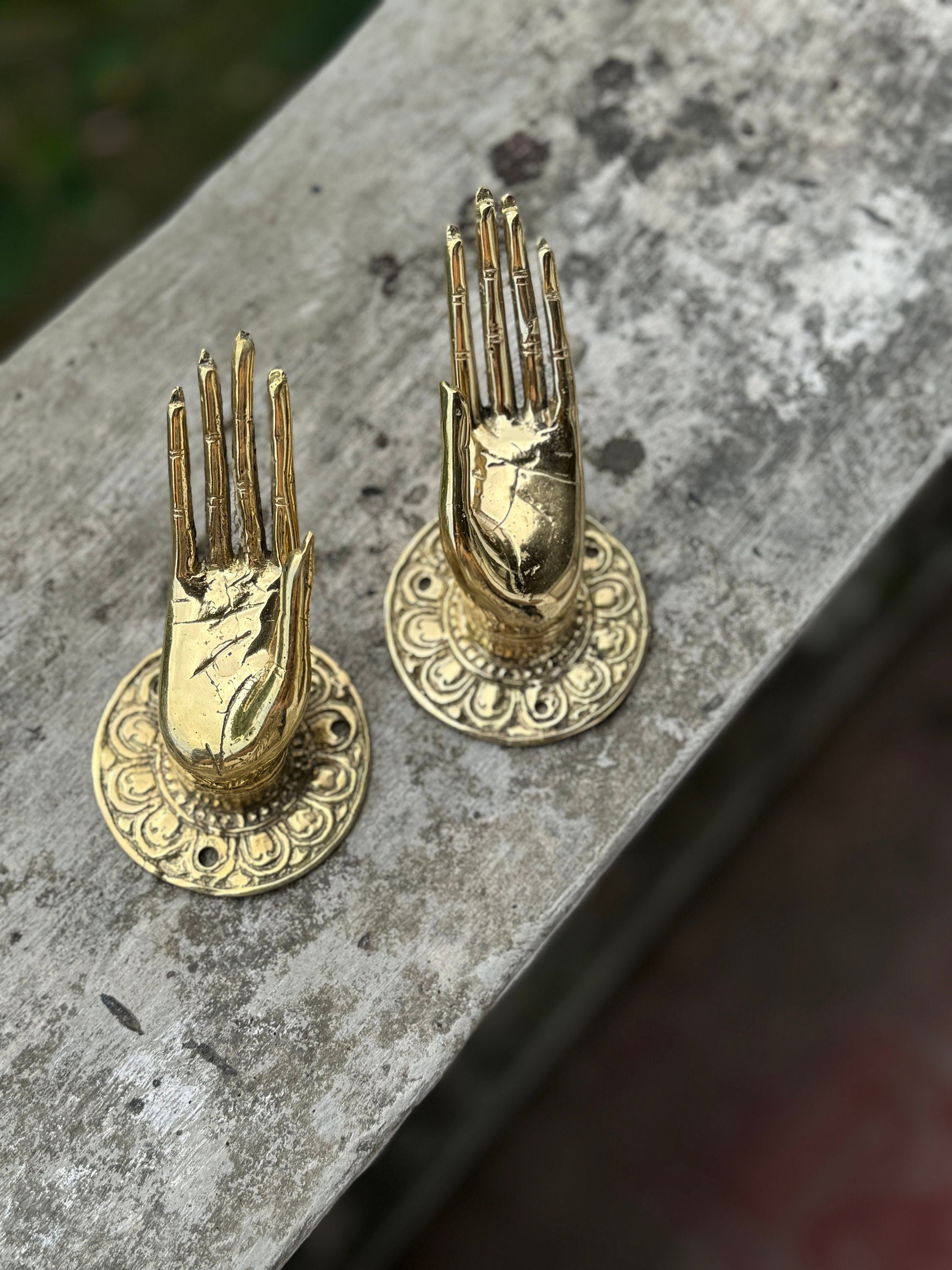 Brass Mudra Hand