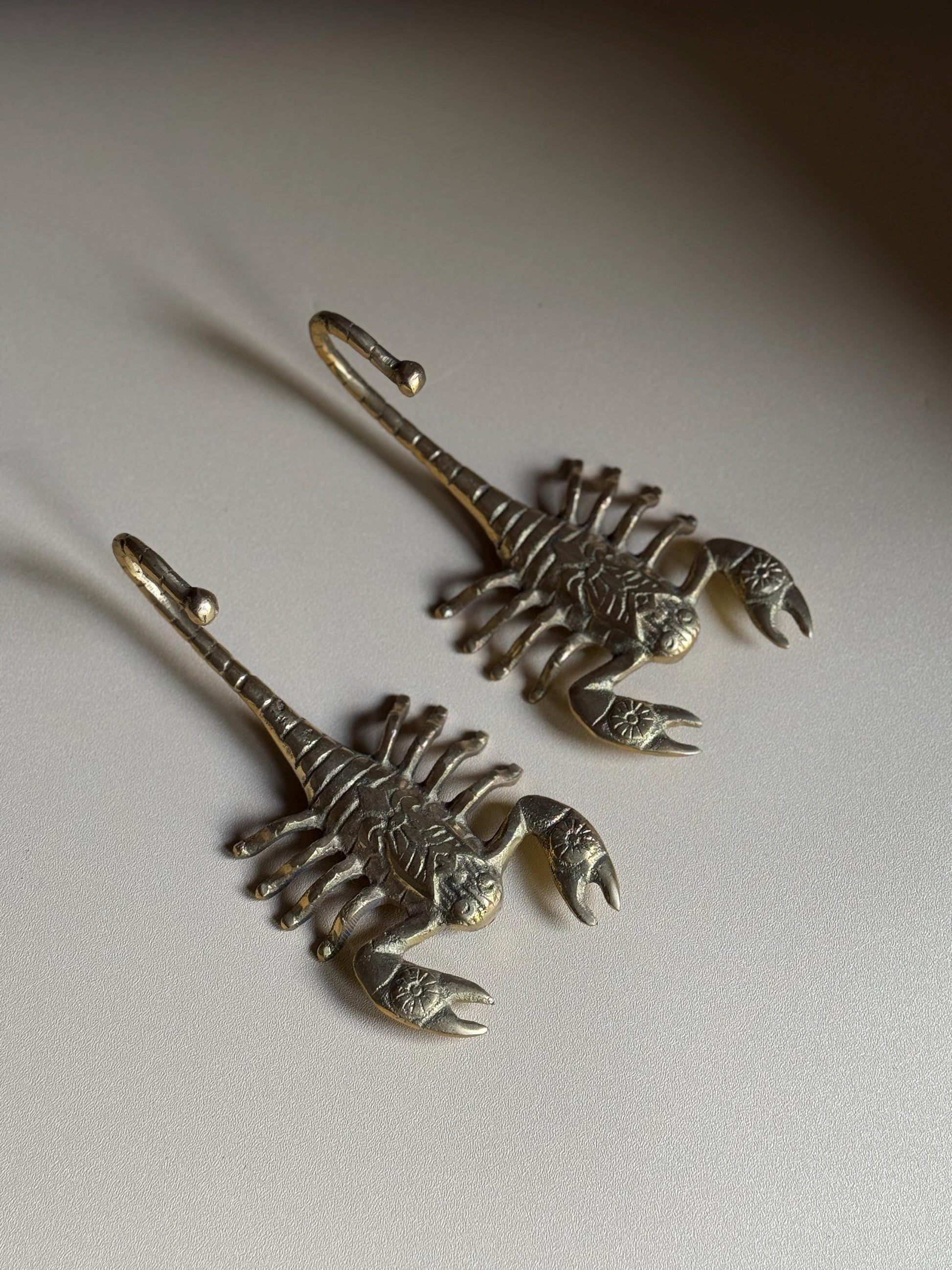Handcrafted Brass Scorpion Hook