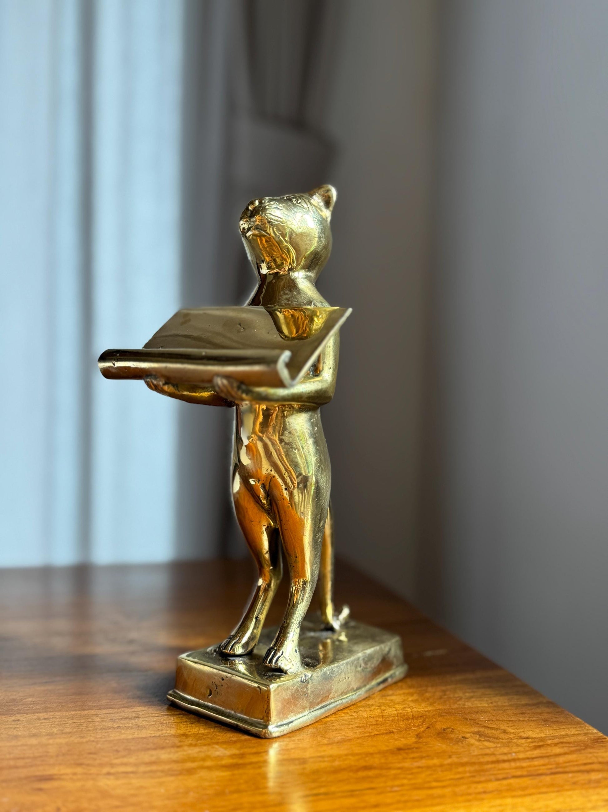 Brass Cat Cardholder