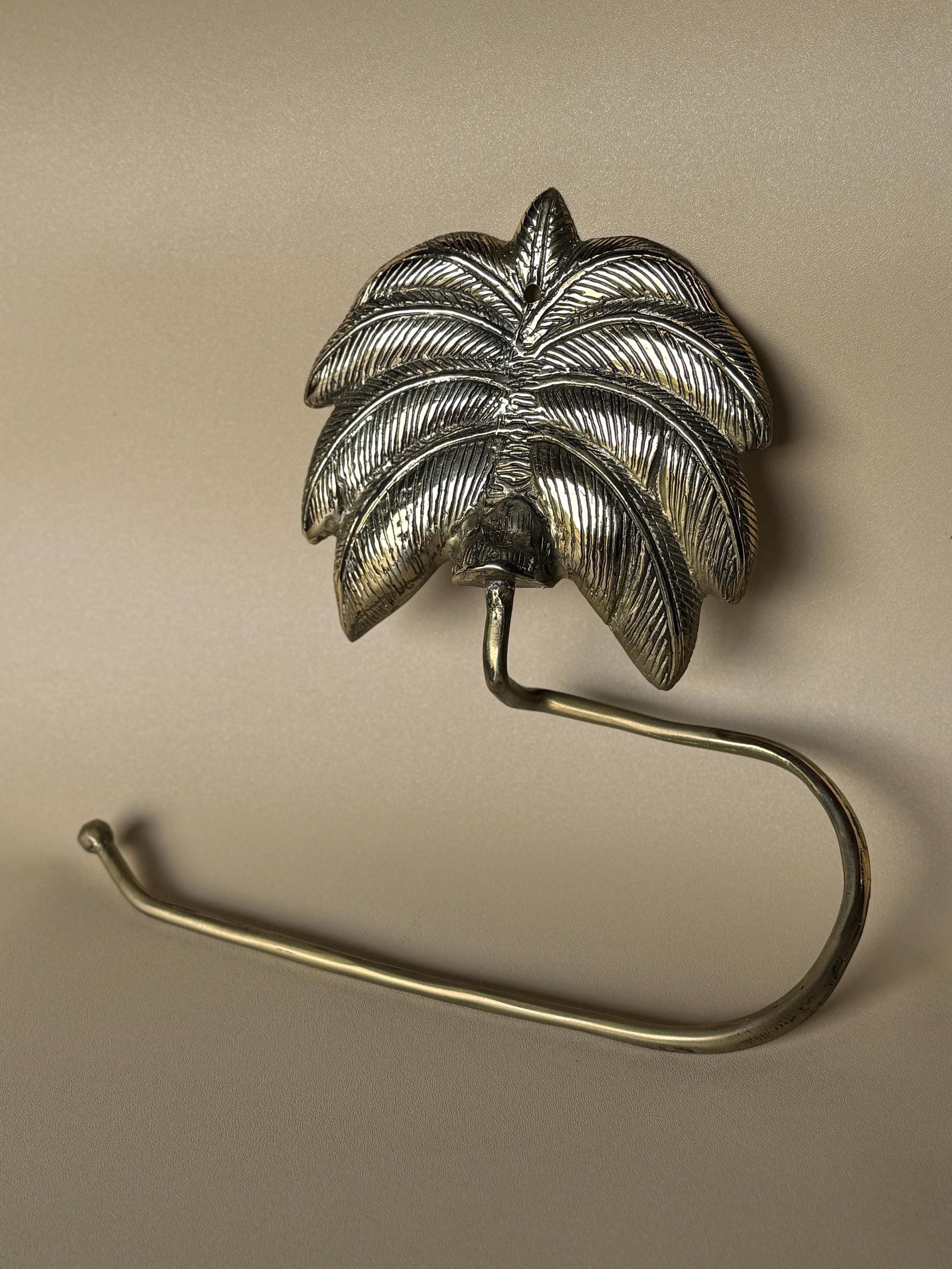 Vintage Brass Toilet Paper Holder