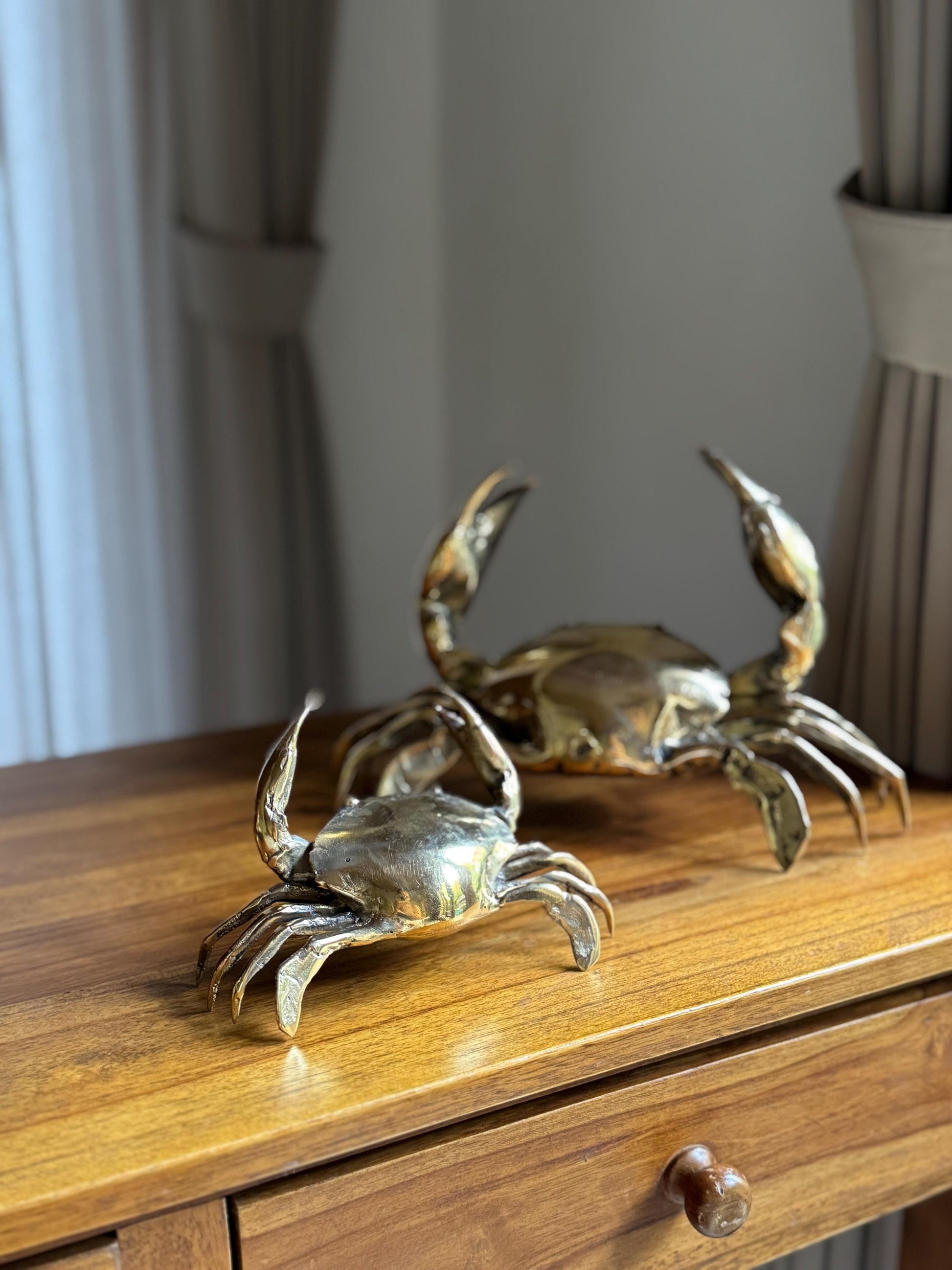Brass Crab Figurine