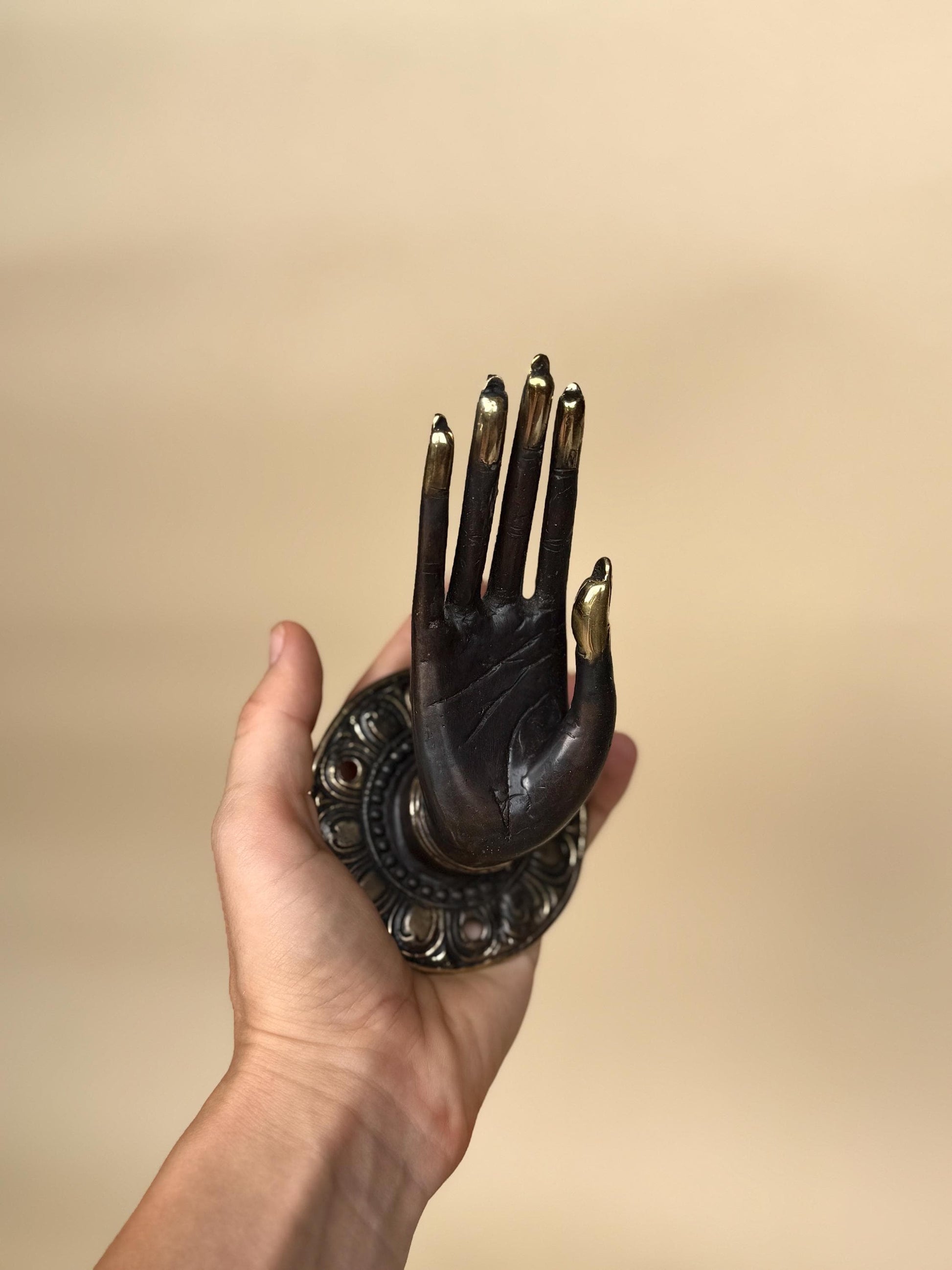 Brass Mudra Hand Hook