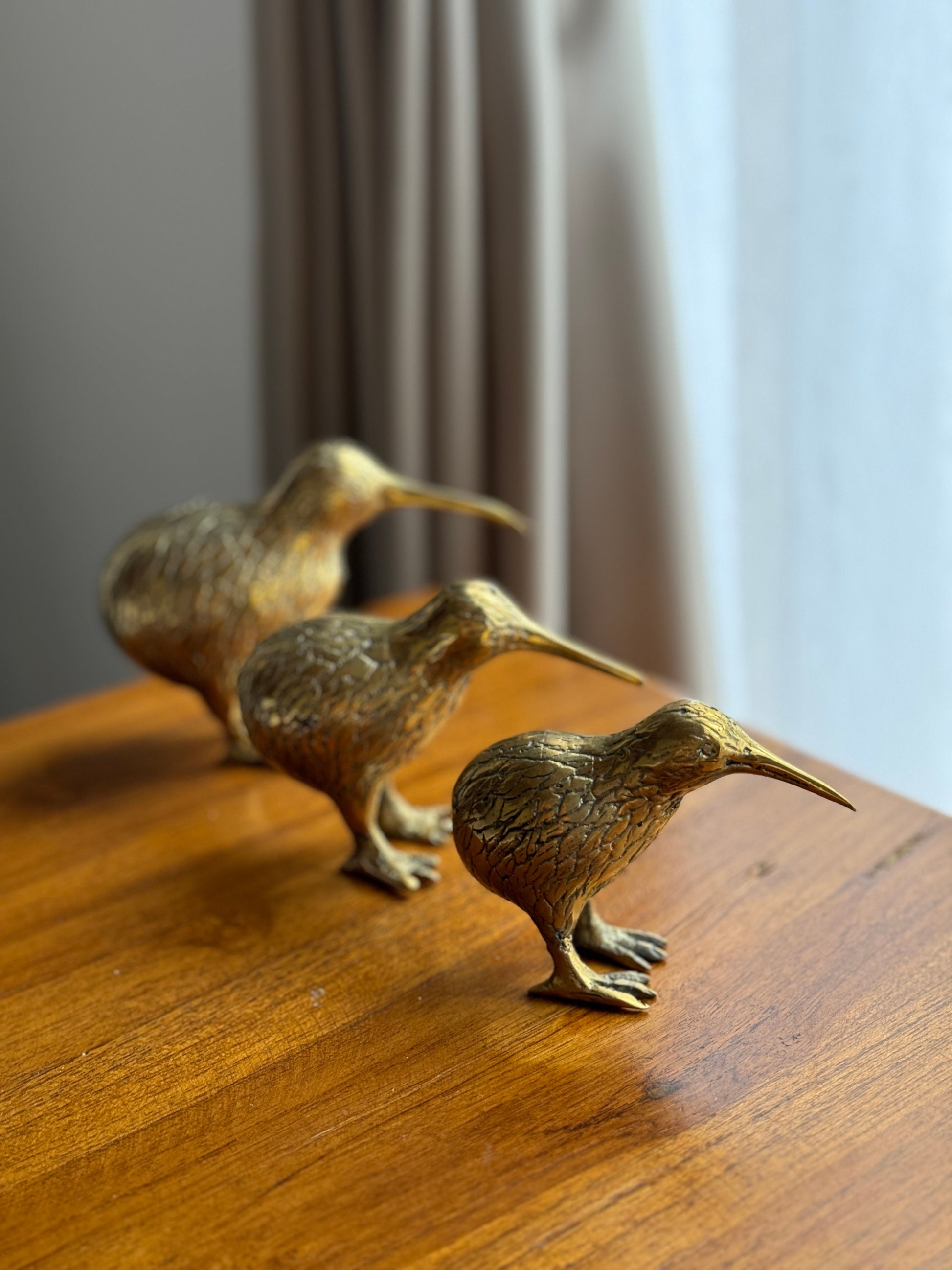 Bali Small brass kiwi bird statue – Vintage Decor