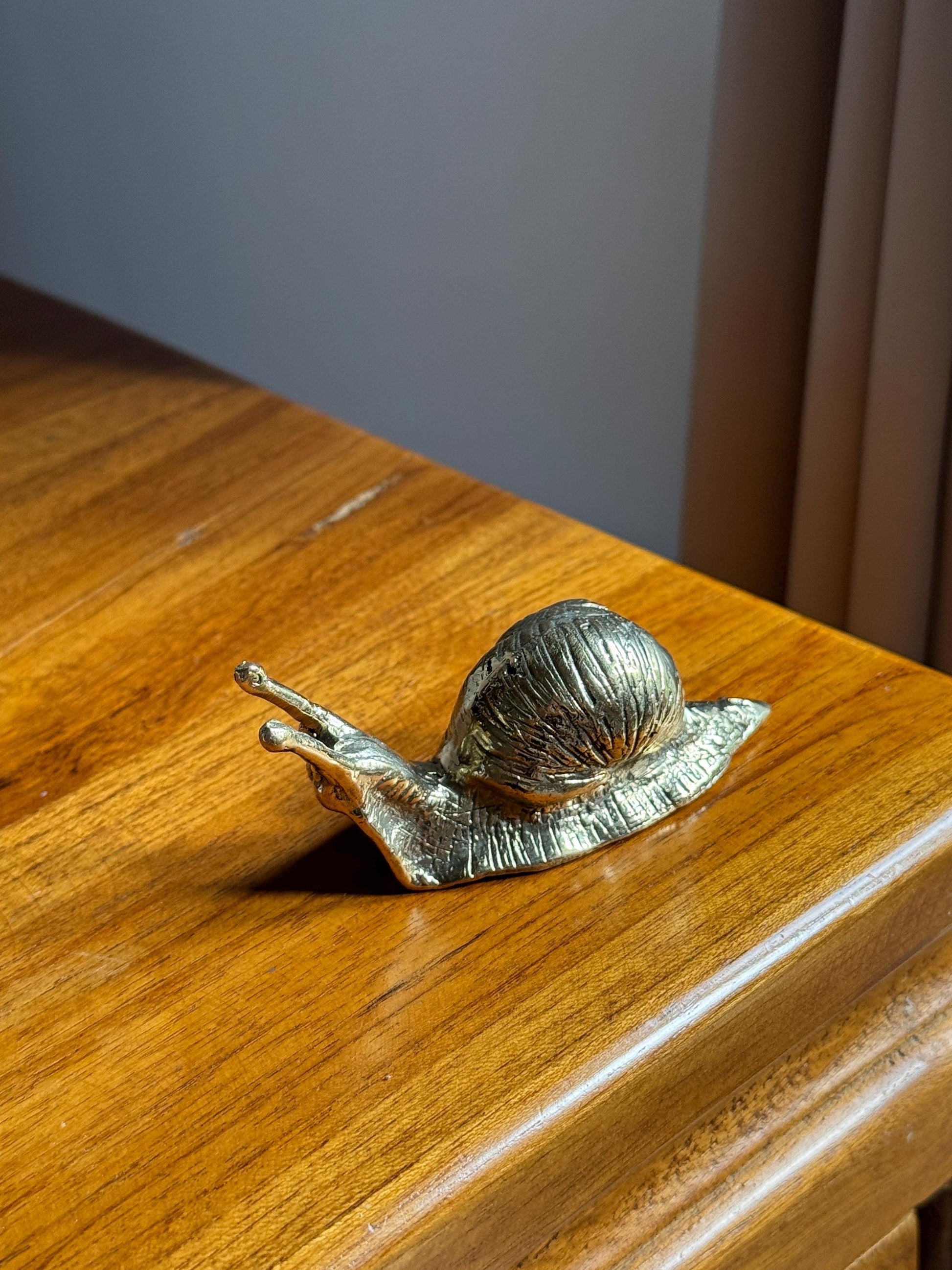 Brass Garden Snails