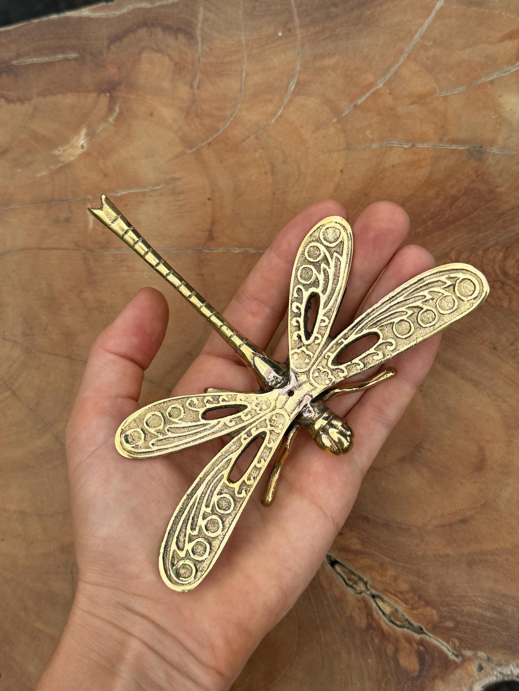 Brass Handcrafted Dragonfly Incense Stick Holder
