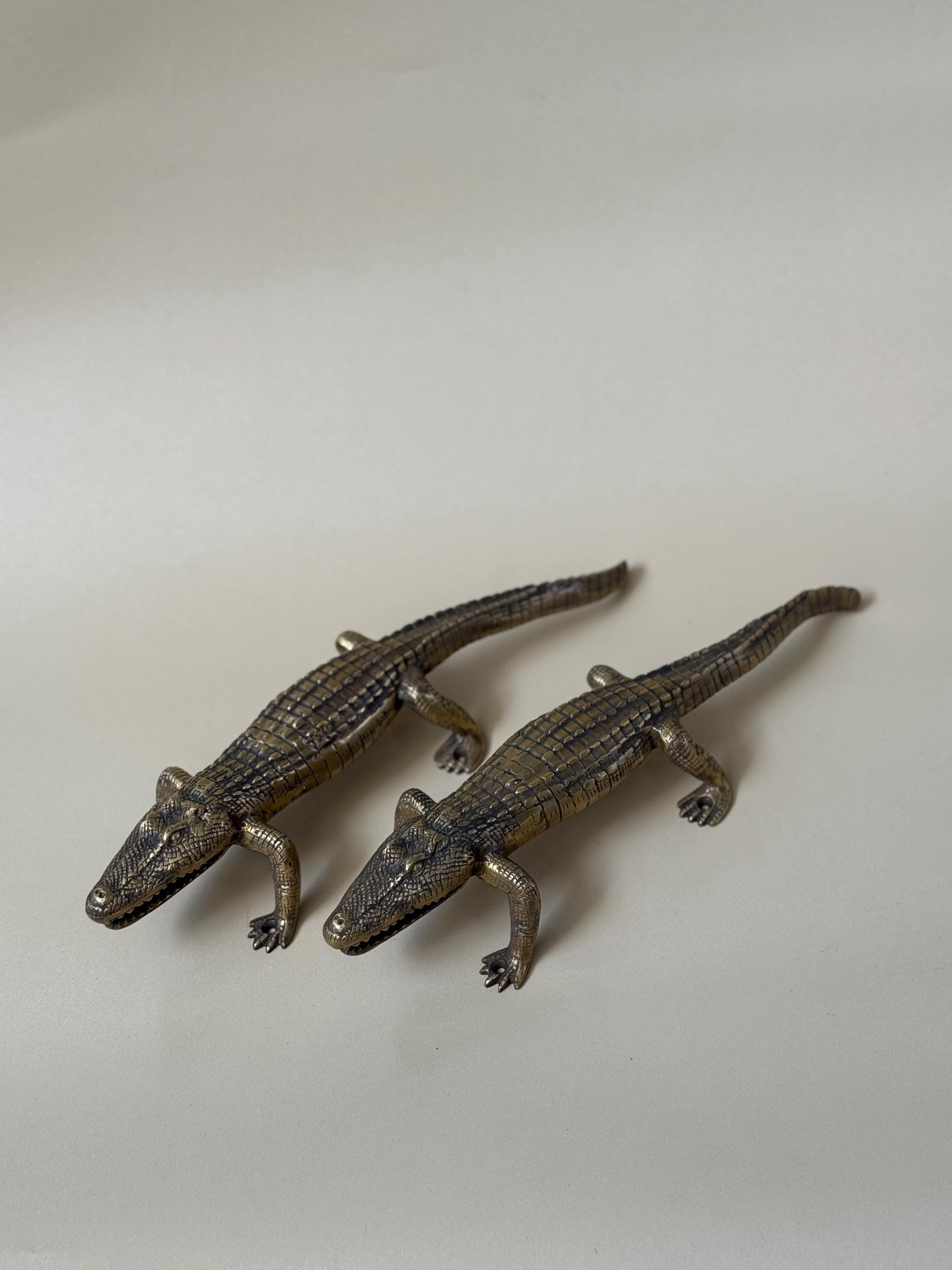 Brass Alligator Door Handle
