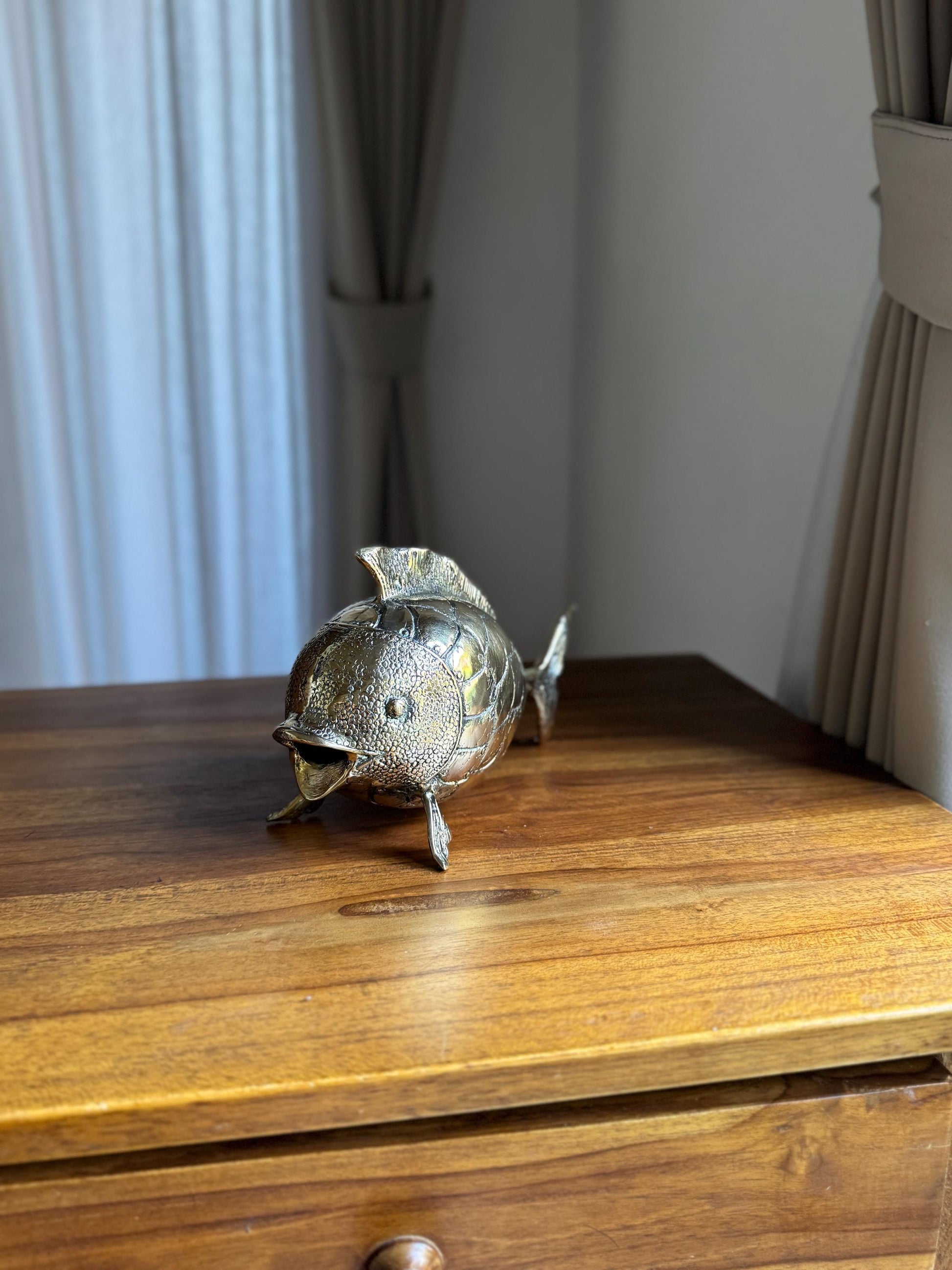 Brass Goldfish Figurine
