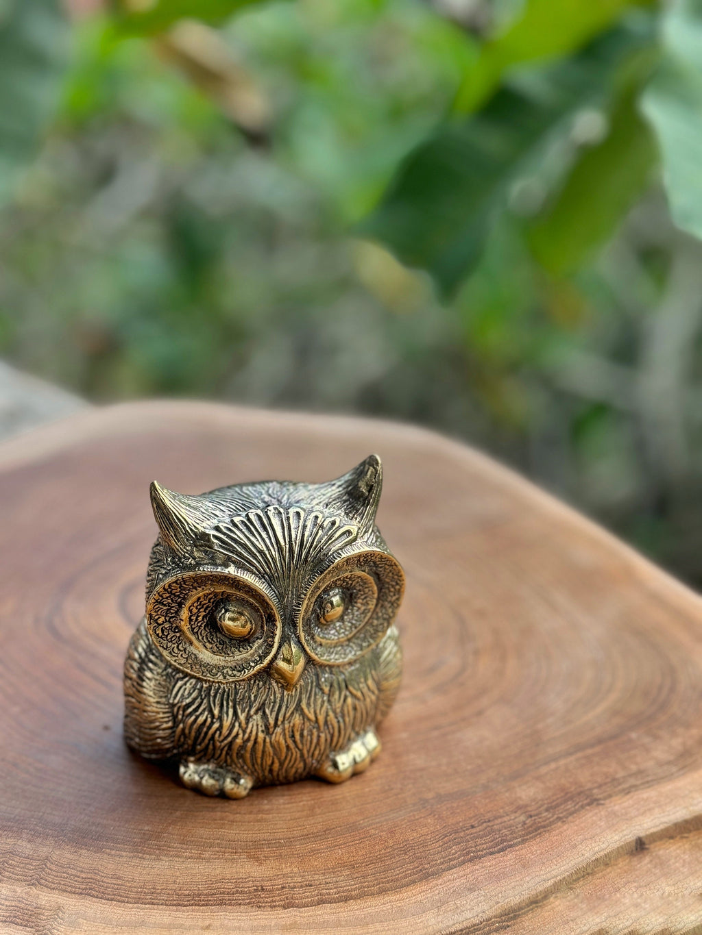 Brass Owl Statue