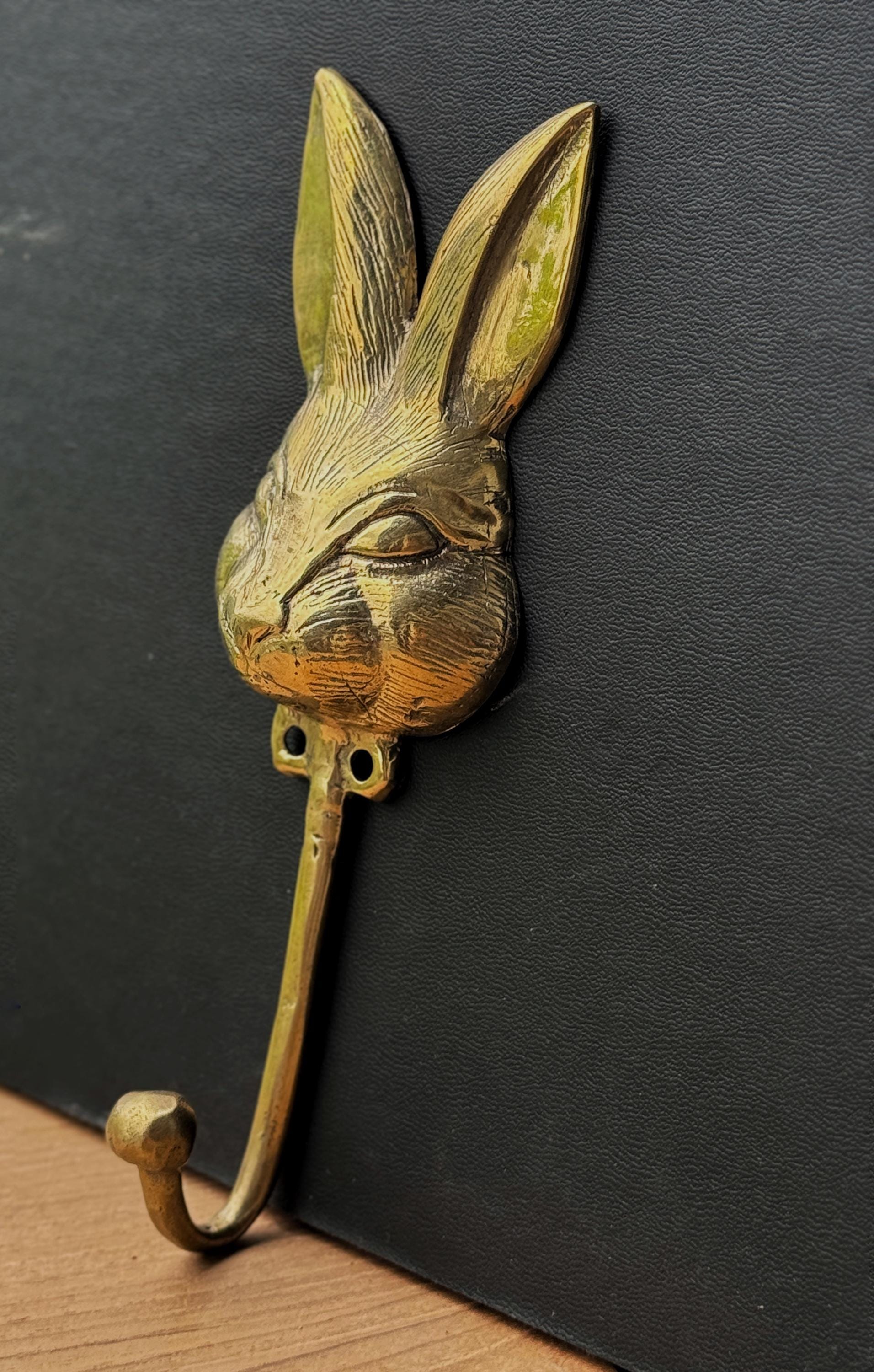Brass Bunny Wall Hook