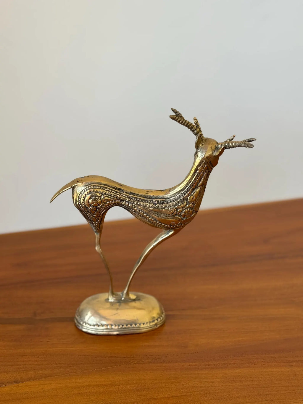 Set of 2 Brass Deer Figurines