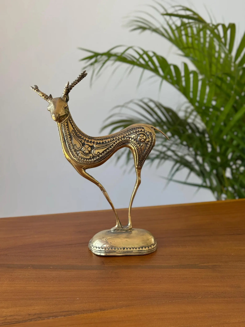 Set of 2 Brass Deer Figurines