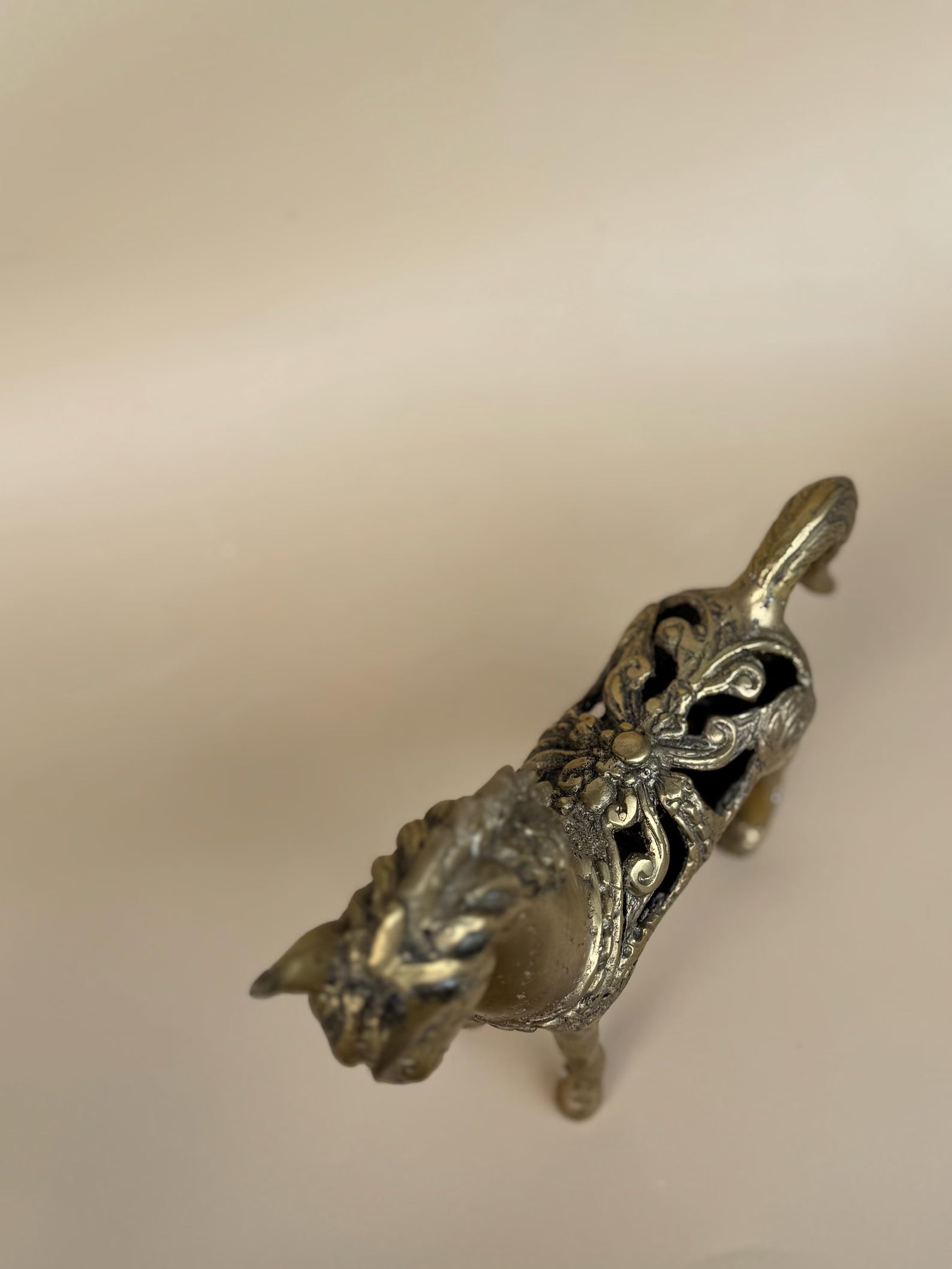 Small Vintage Brass Horse