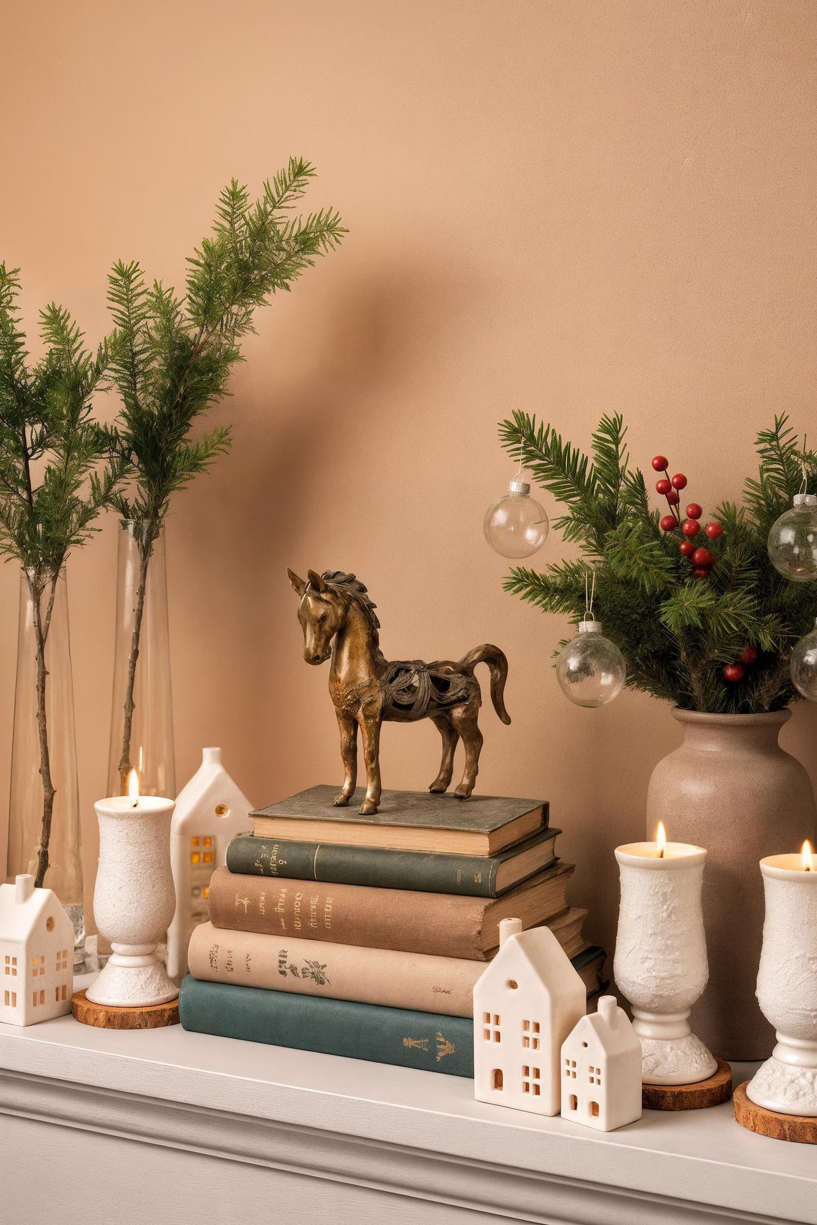 Small Vintage Brass Horse