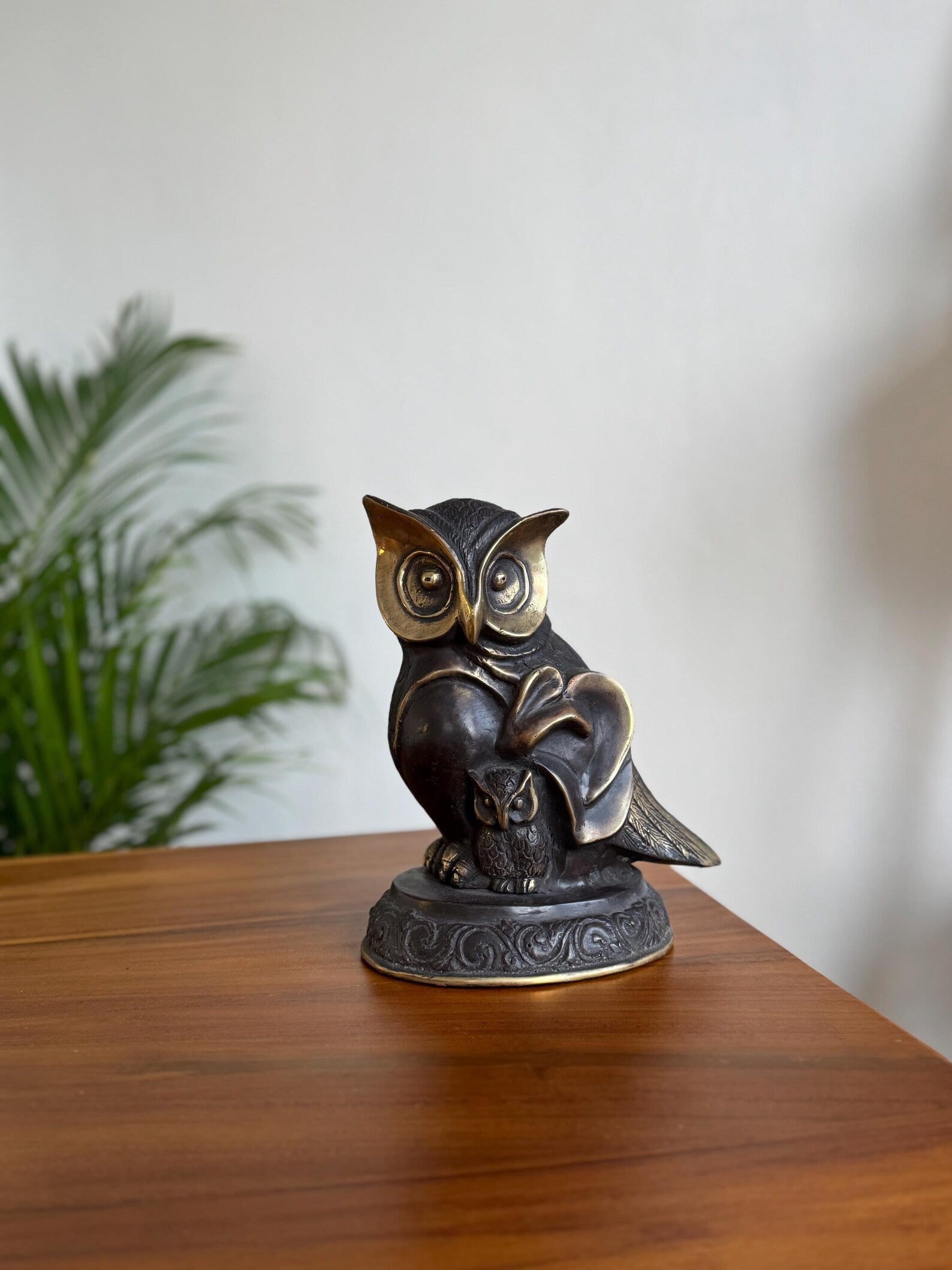 Vintage Brass Owl Figurine