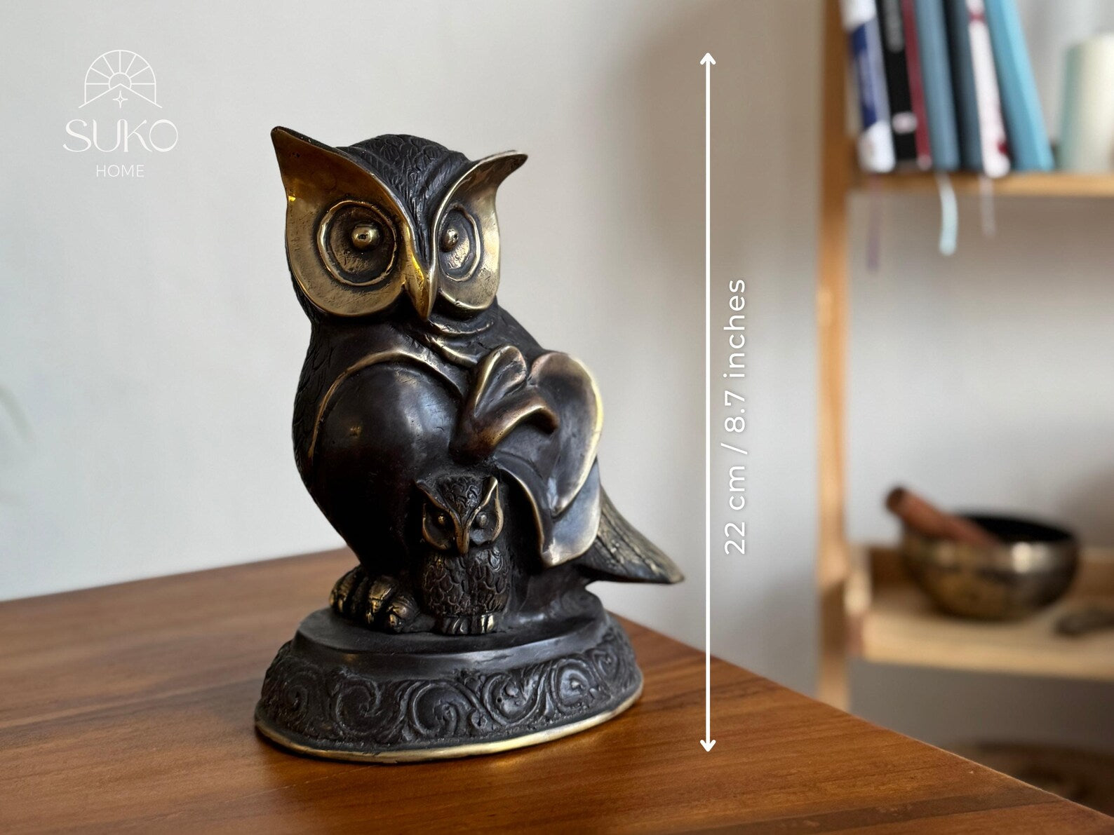 Vintage Brass Owl Figurine